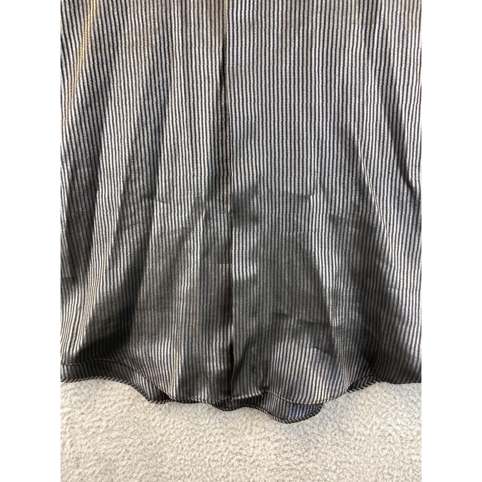Vintage VINTAGE Carlo Pacini Shirt Mens 16.5 34/35 Metallic Silver Pleat Cuff French Cuff Spread 88-23 Size US L / EU 52-54 / 3 - 3 Thumbnail