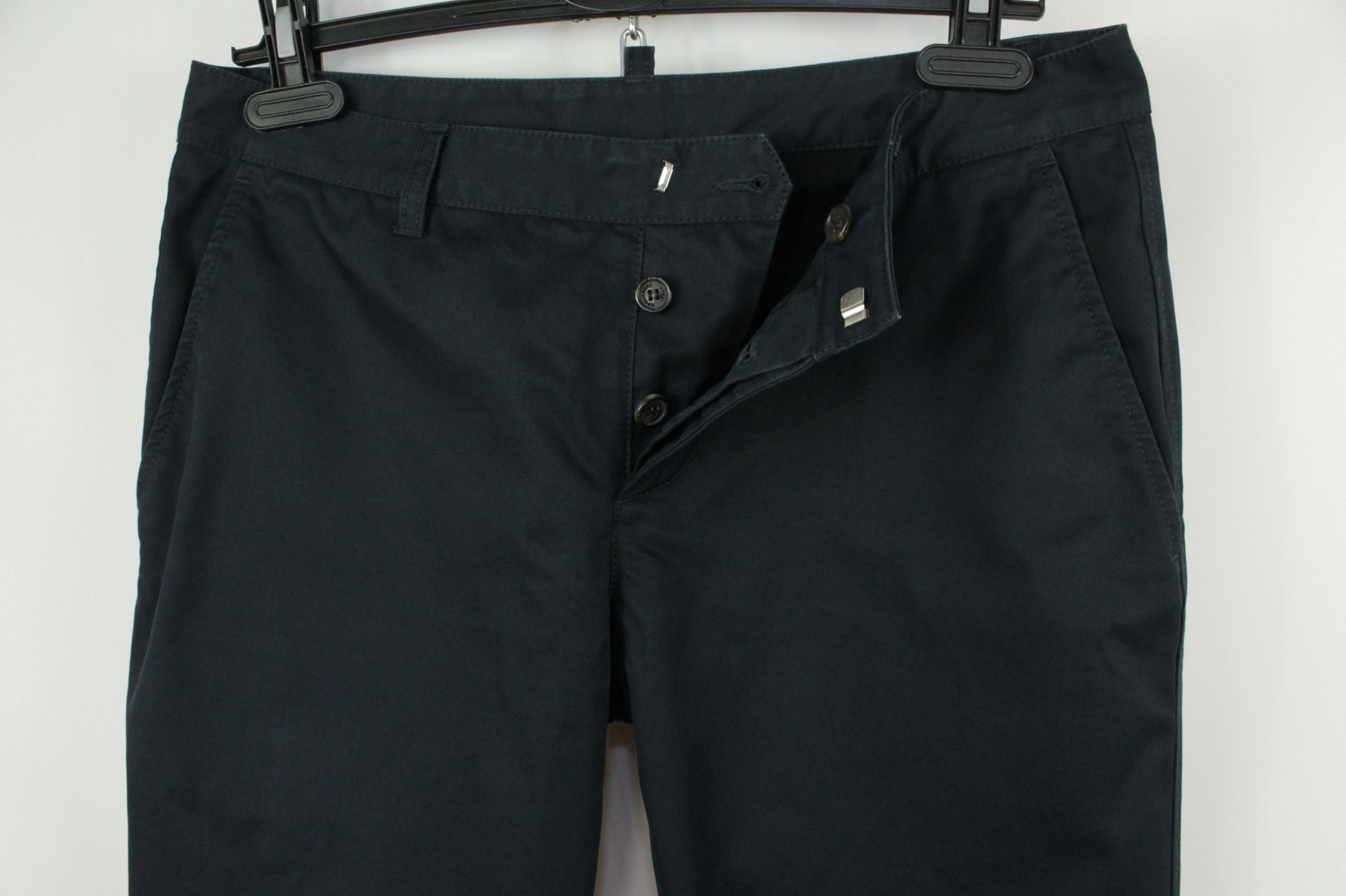 Dsquared2 Dsquared2 Navy Twill Cotton Cropped Chino Pants Women's Size 27" / US 4 / IT 40 - 2 Thumbnail
