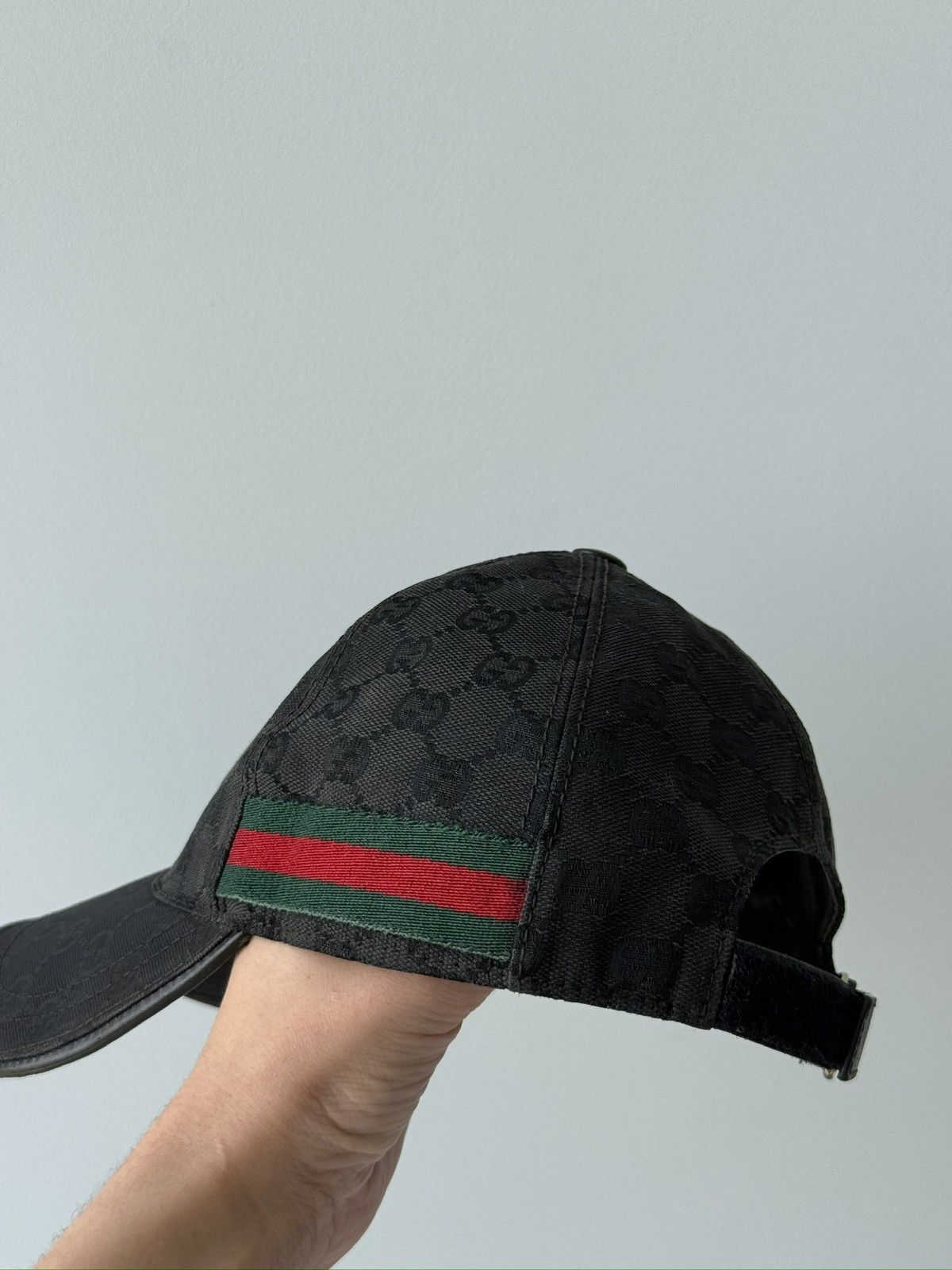 Gucci Gucci Monogram Web Stripe Baseball Cap Size ONE SIZE - 7 Thumbnail