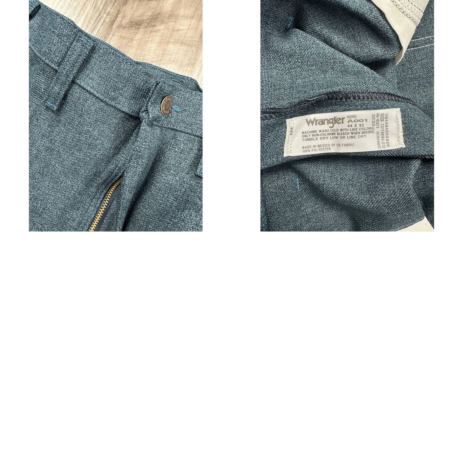 Wrangler Wrangler Wrancher Dress Jeans Men 44x32 Dark Teal Blue Polyester Bootcut Jeans Size US 44 / EU 60 - 8 Thumbnail