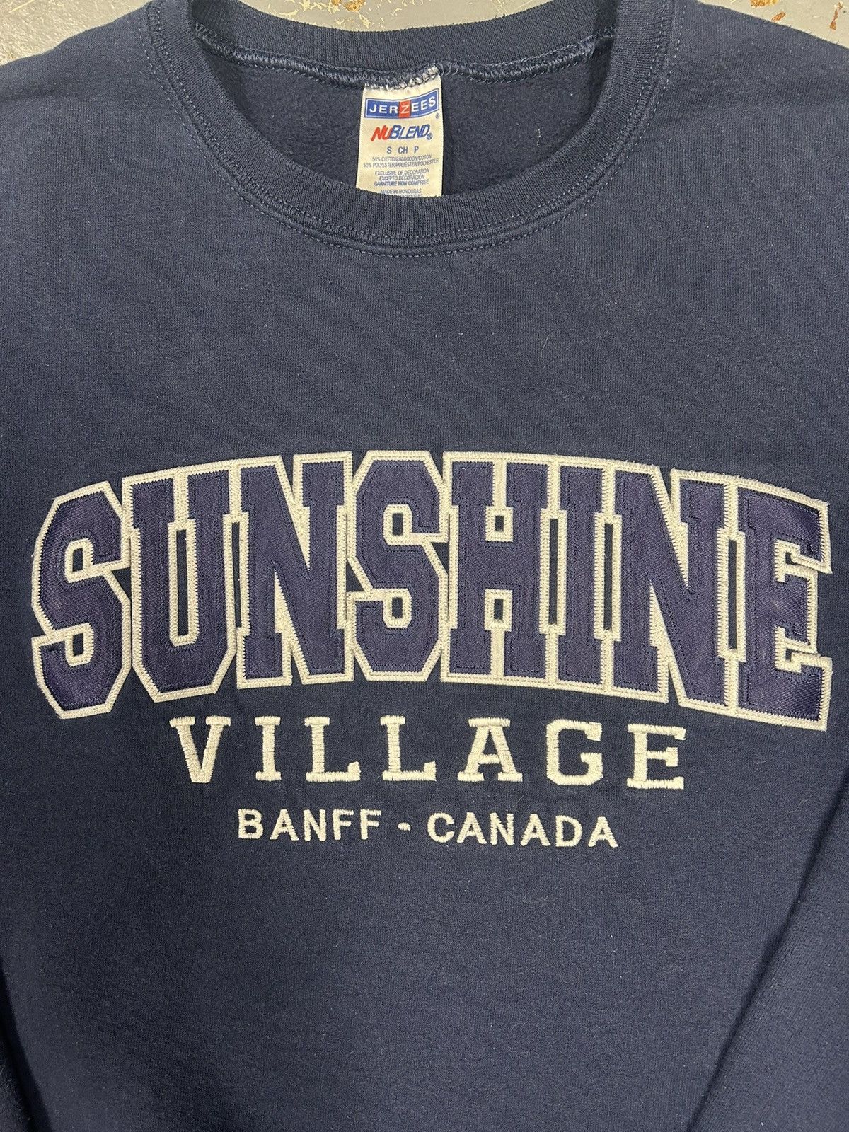 Vintage Crazy Vintage Y2K Navy Sunshine Village Pullover Crewneck Size US S / EU 44-46 / 1 - 2 Thumbnail