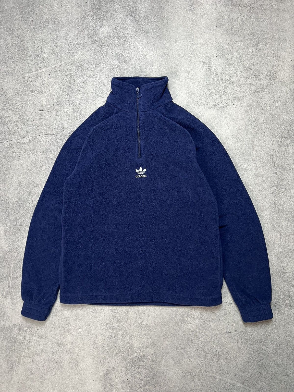 Vintage Crazy Y2K Adidas 1/4 Zip Fleece Boxy Sherpa Quarter Bloke Size US S / EU 44-46 / 1 - 4 Thumbnail