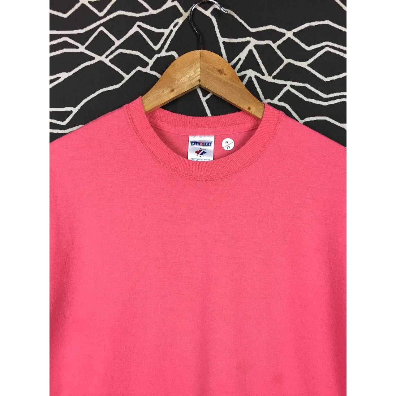 Jerzees × Vintage Vtg 50/50 Jerzees Heavyweight Blend Plain Blank Casual Tee Size US M / EU 48-50 / 2 - 3 Thumbnail