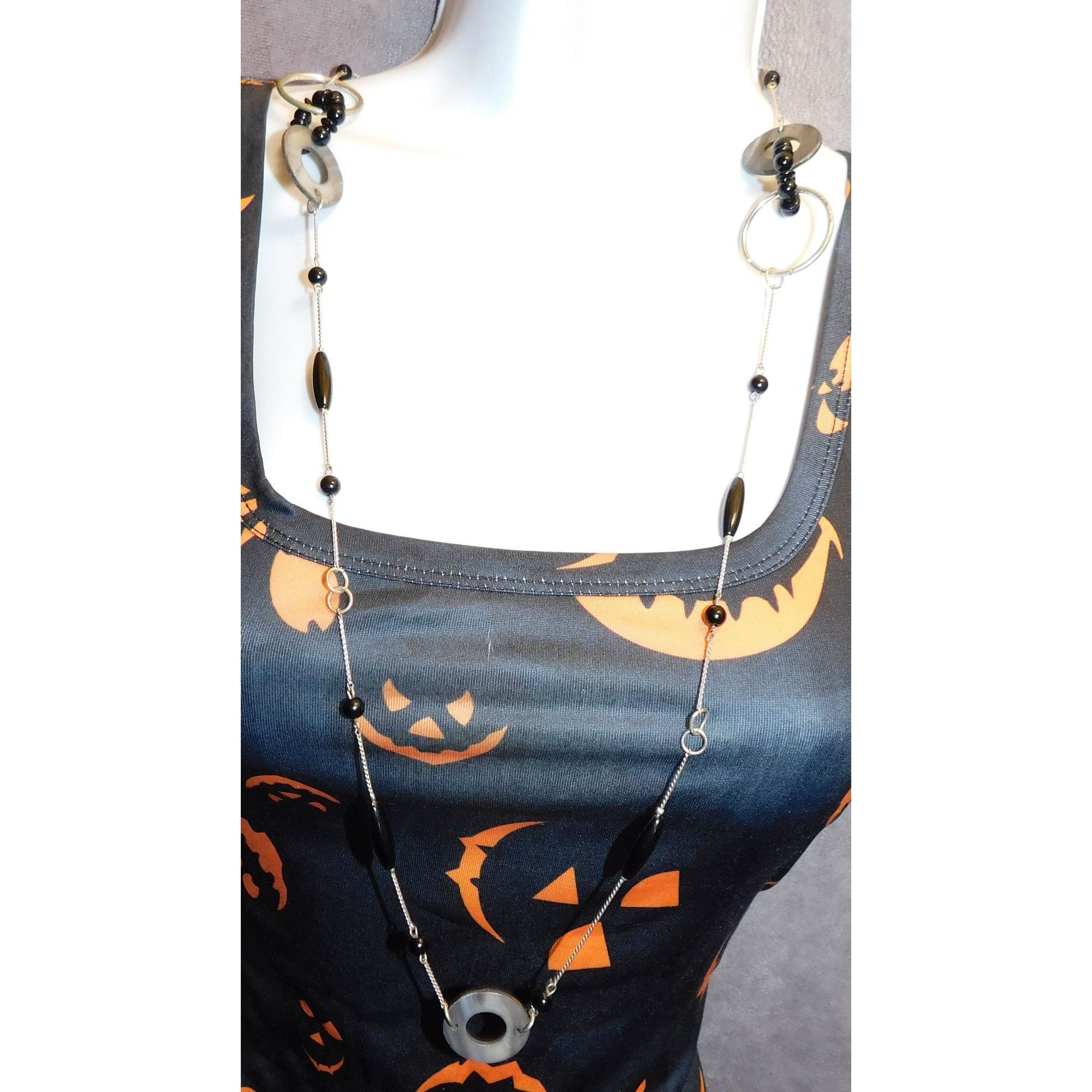 Other Black And Silver Abstract Necklace Size ONE SIZE - 4 Thumbnail