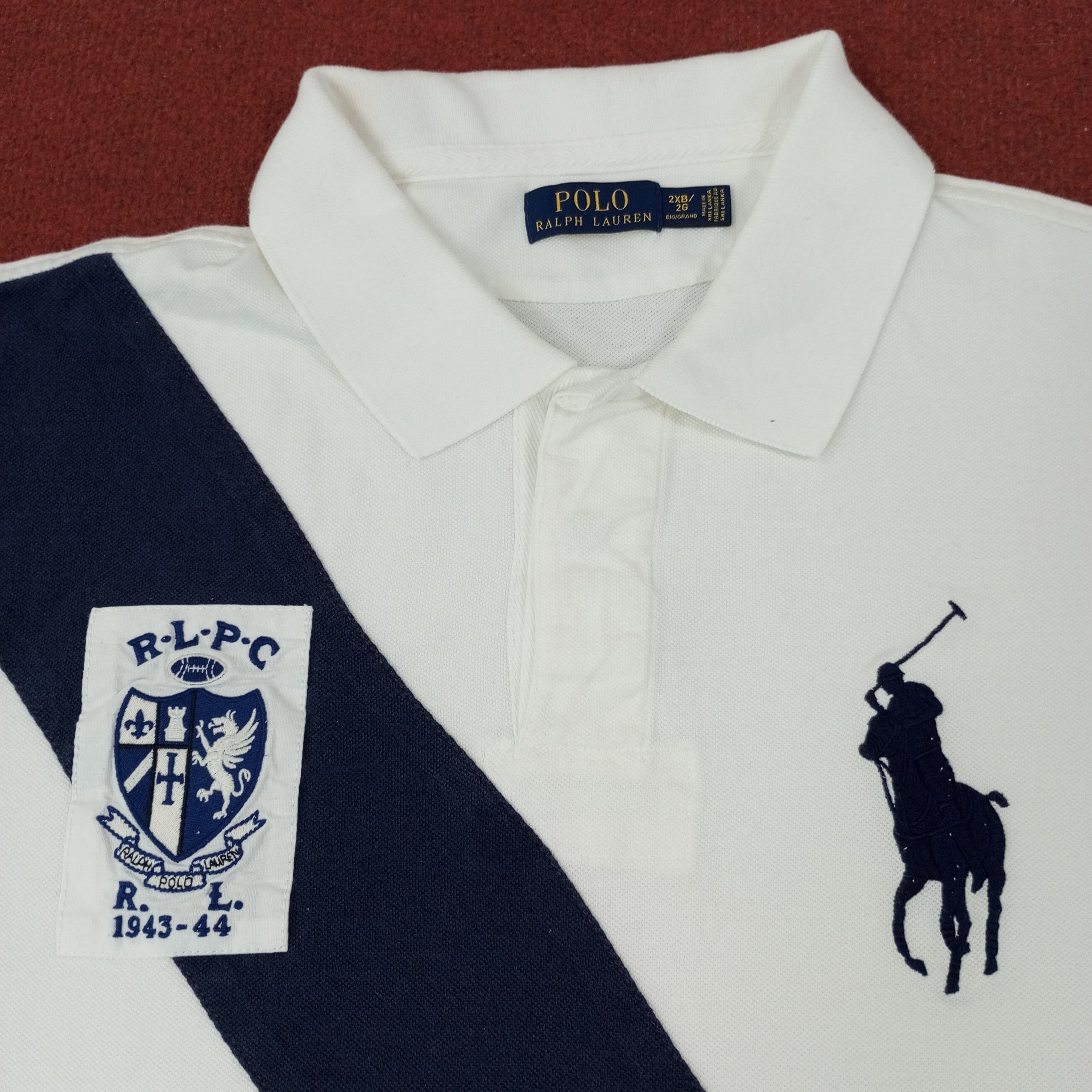 Polo Ralph Lauren × Vintage Polo Ralph Lauren Fashion Brand Casual Polos c219n7 Size US XXL / EU 58 / 5 - 2 Thumbnail