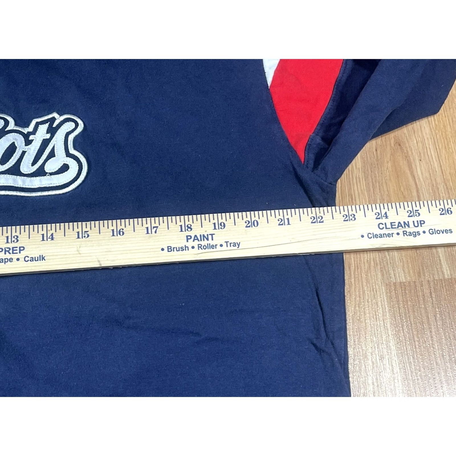 NFL New England Patriots NFL Team Apparel Long Sleeve Crew Neck T Shirt Mens L Blue Size US L / EU 52-54 / 3 - 6 Thumbnail