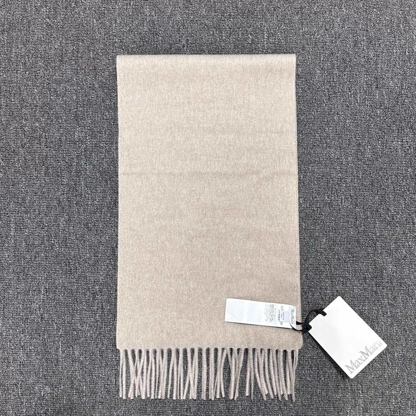 Max Mara MaxMara oatmeal 100% cashmere scarf Size ONE SIZE - 3 Thumbnail