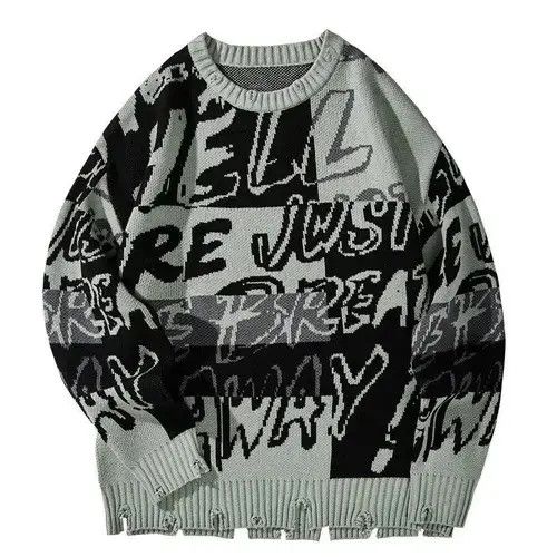 Aran Isles Knitwear × Handmade × Japanese Brand Harajuku Long Sleeve Knitwears Print Sweater Size US M / EU 48-50 / 2 - 3 Thumbnail