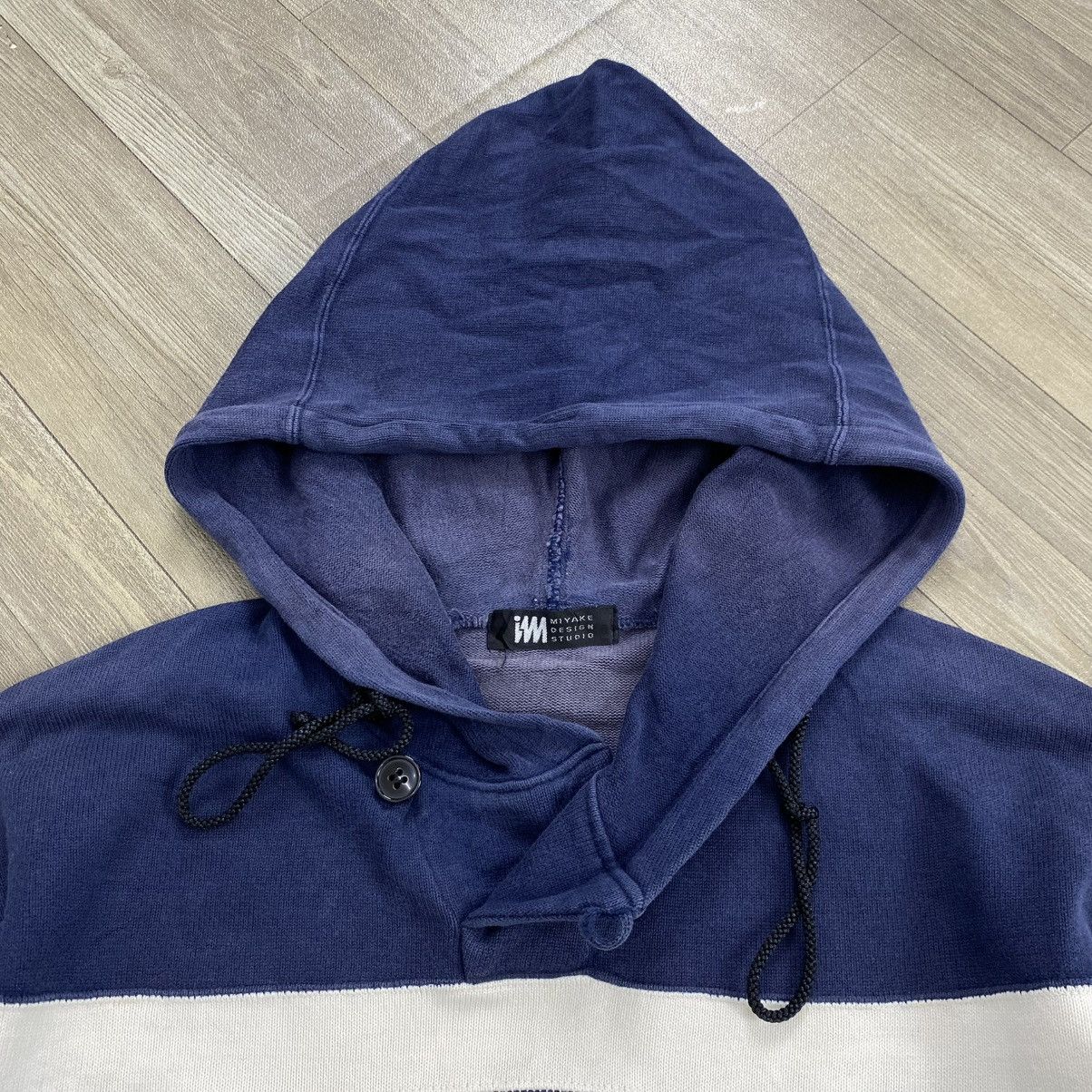 Issey Miyake 1990s Issey Miyake Im Product Studio Striped Hoodie Designer Size US M / EU 48-50 / 2 - 5 Thumbnail