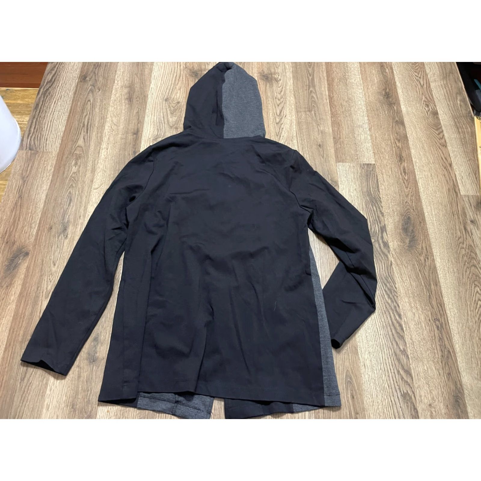 Vintage Bali Hooded Women's Small Gray Black Long Sleeve Full Zip Shirt Size S / US 4 / IT 40 - 2 Thumbnail
