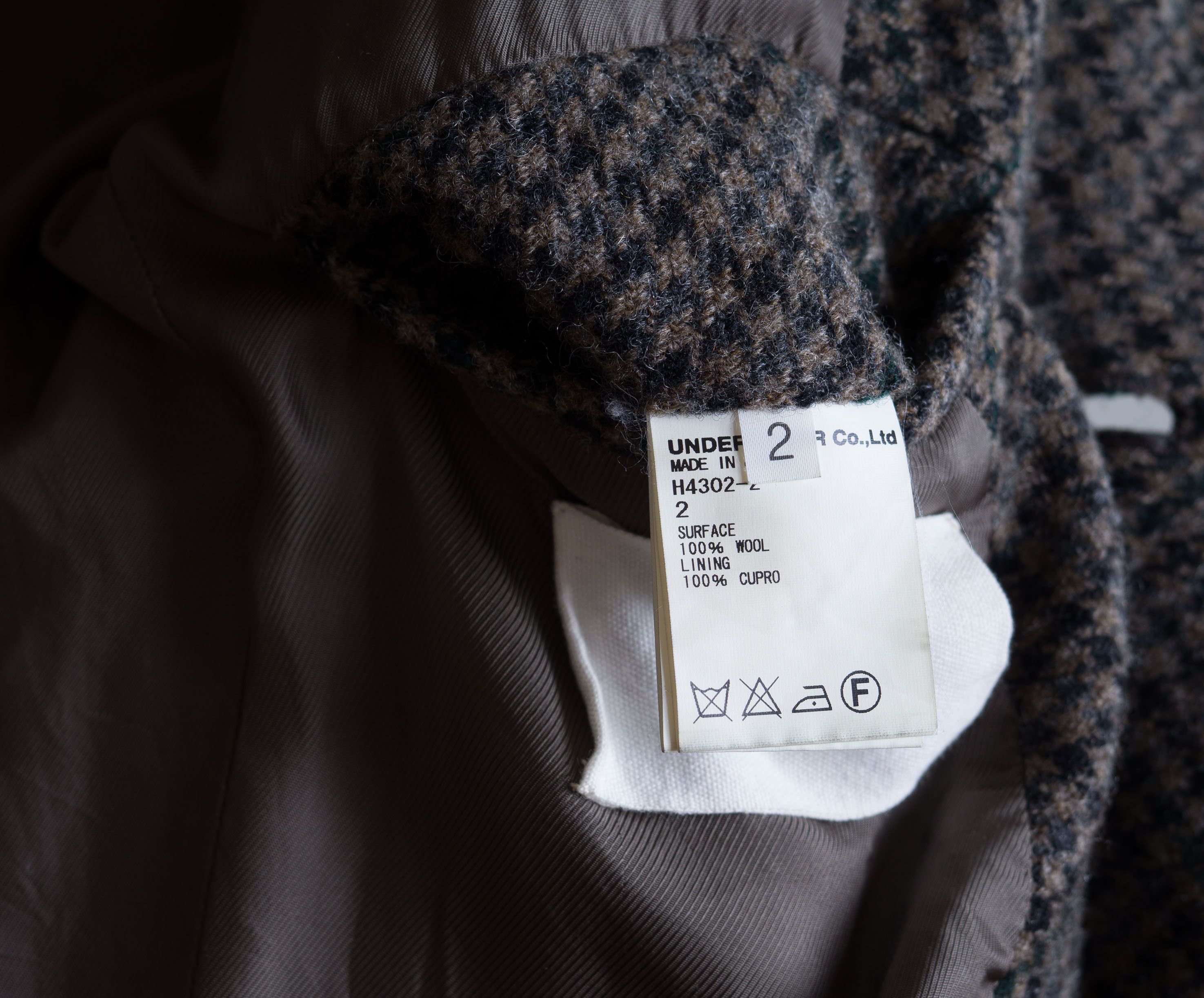 Undercover AW2011 UNDERCOVER HOUNDSTOOTH WOOL TWEED CHESTER COAT Size US M / EU 48-50 / 2 - 13 Thumbnail