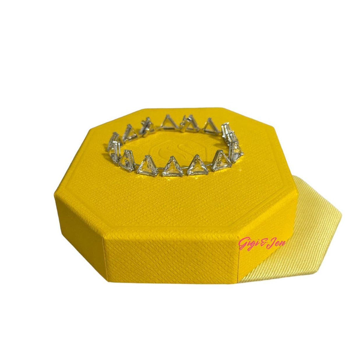 Swarovski Swarovski Ortyx bracelet Triangle cut, White, Rhodium plated Size ONE SIZE - 5 Thumbnail
