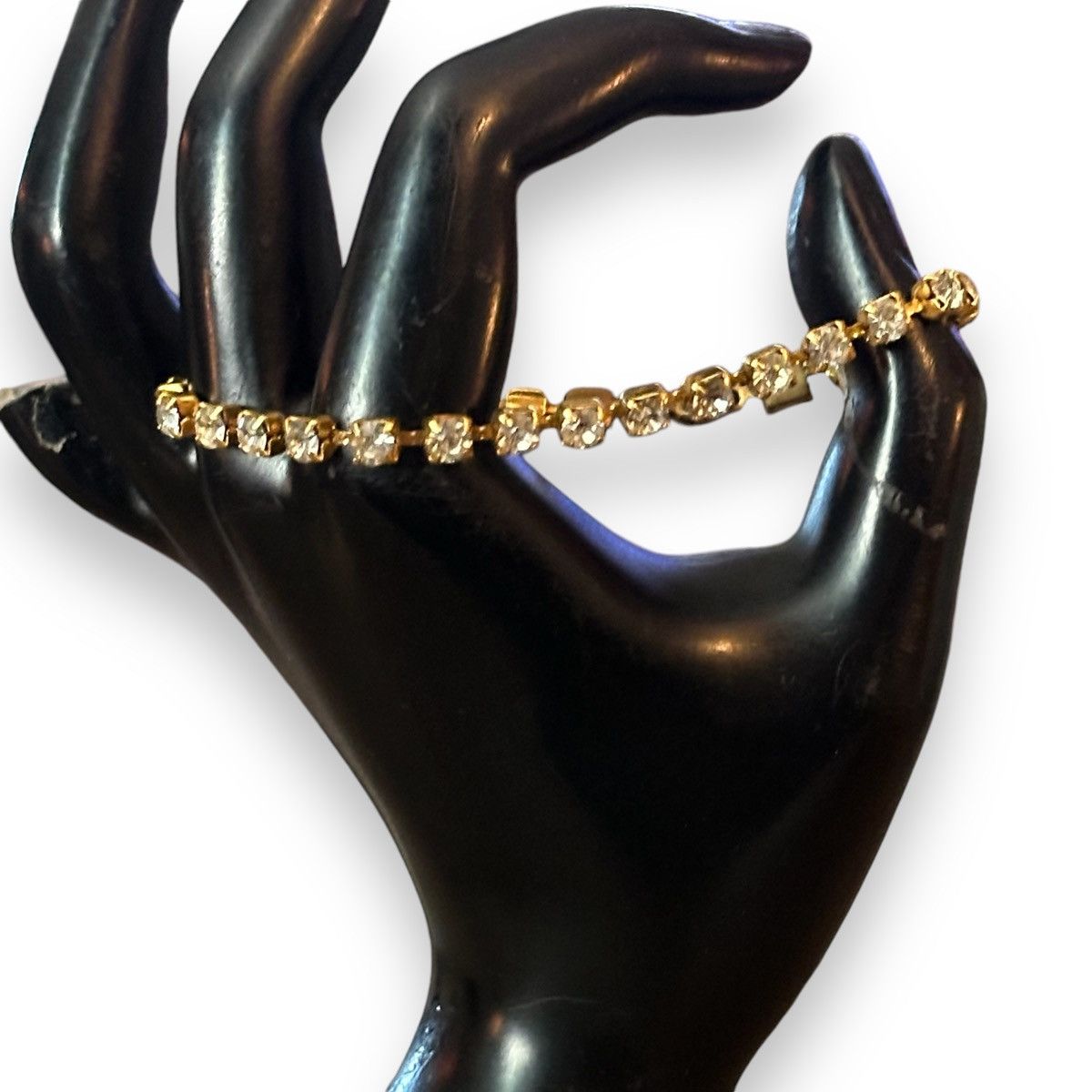 Vintage Vintage gold tone tennis bracelet Size ONE SIZE - 3 Thumbnail