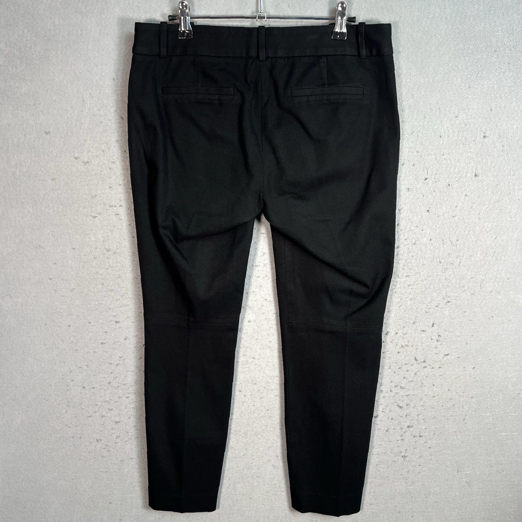 J.Crew J. Crew Minnie Black Stretch Cotton-Blend Slim Pants Womens Size 6 Size 28" / US 6 / IT 42 - 2 Thumbnail