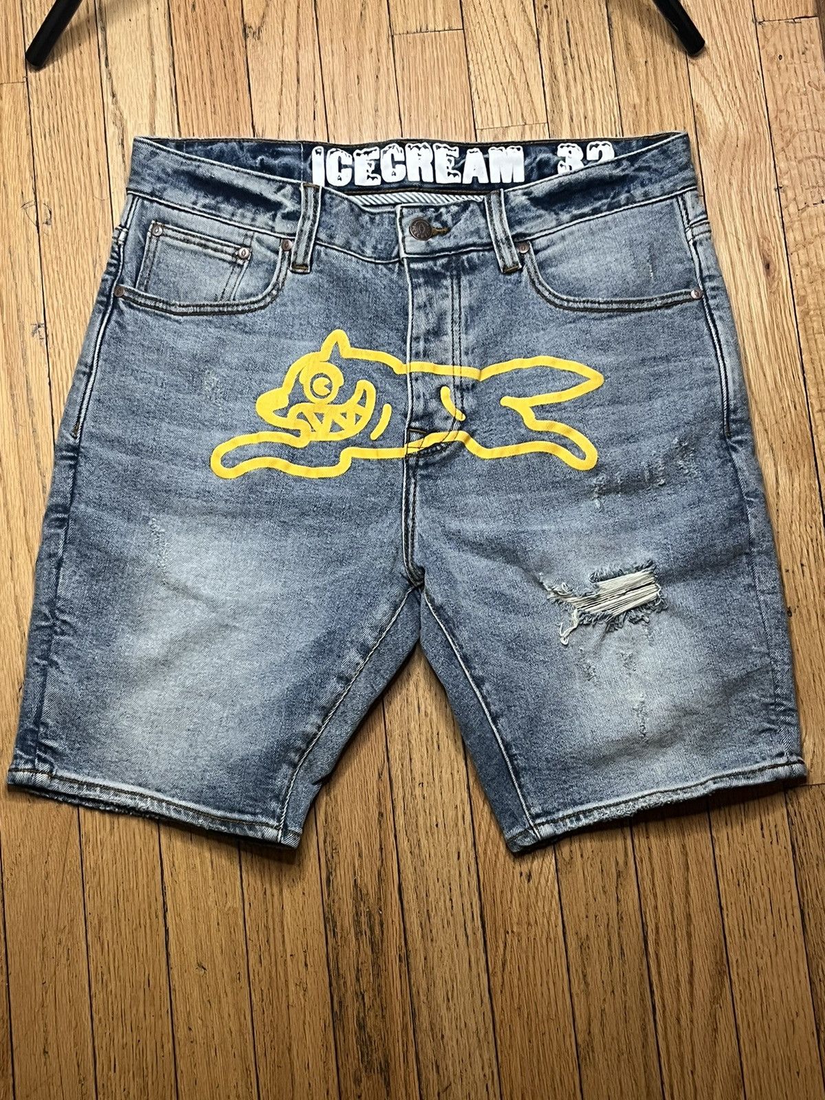 Icecream ICECREAM YELLOW JEAN SHORT ‘LIGHT BLUE JEAN’ Size US 32 / EU 48 - 1 Thumbnail