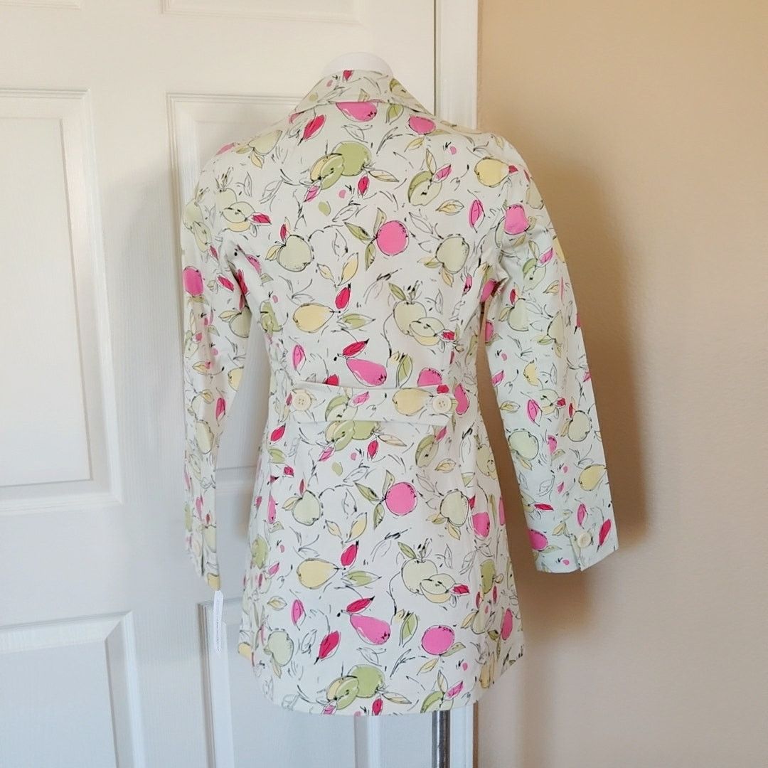 Loft apple print trench coat sz SP Size S / US 4 / IT 40 - 4 Thumbnail