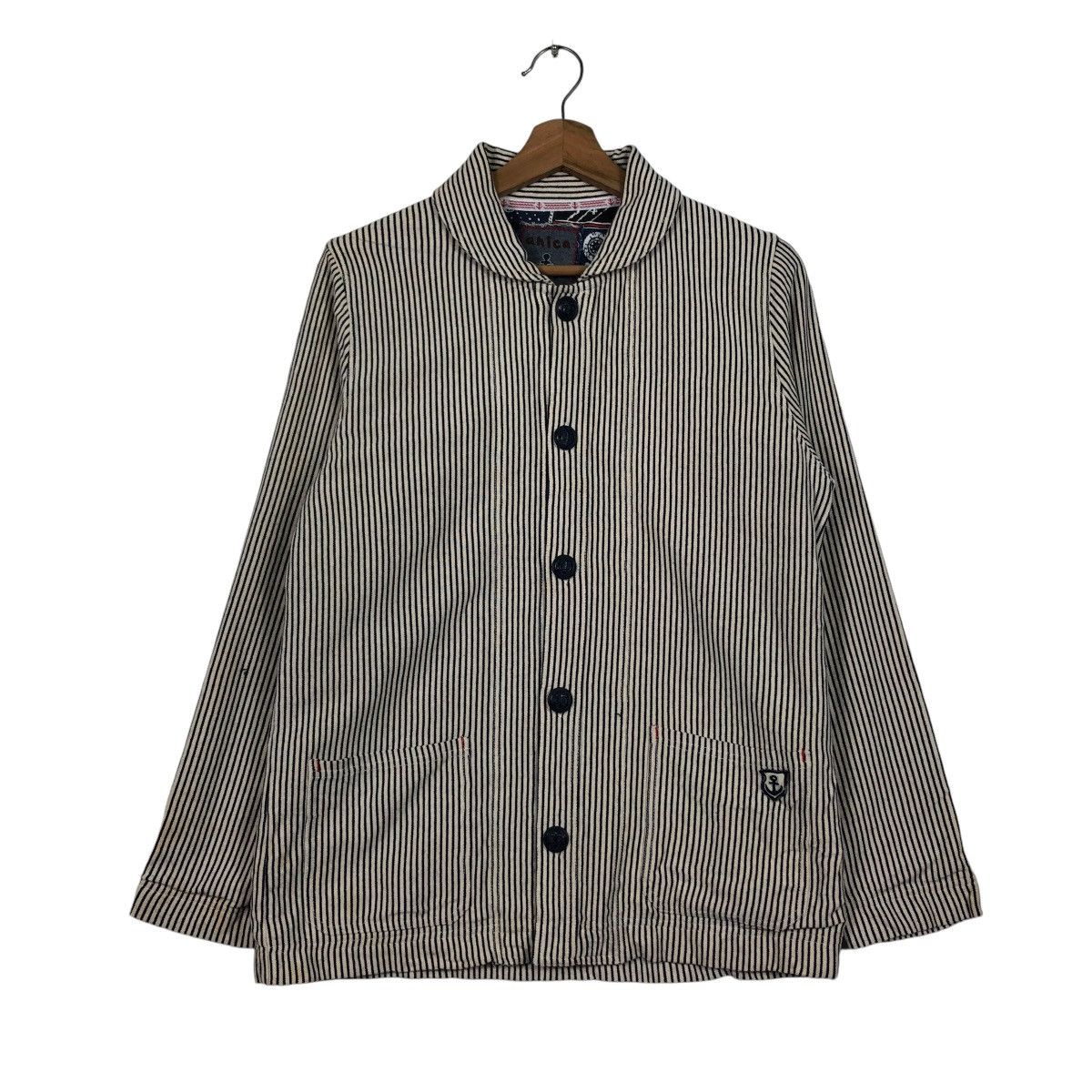 45rpm 🔥VINTAGE CHORE WORK JACKET BUTTON ANICA JAPAN Size US M / EU 48-50 / 2 - 4 Thumbnail