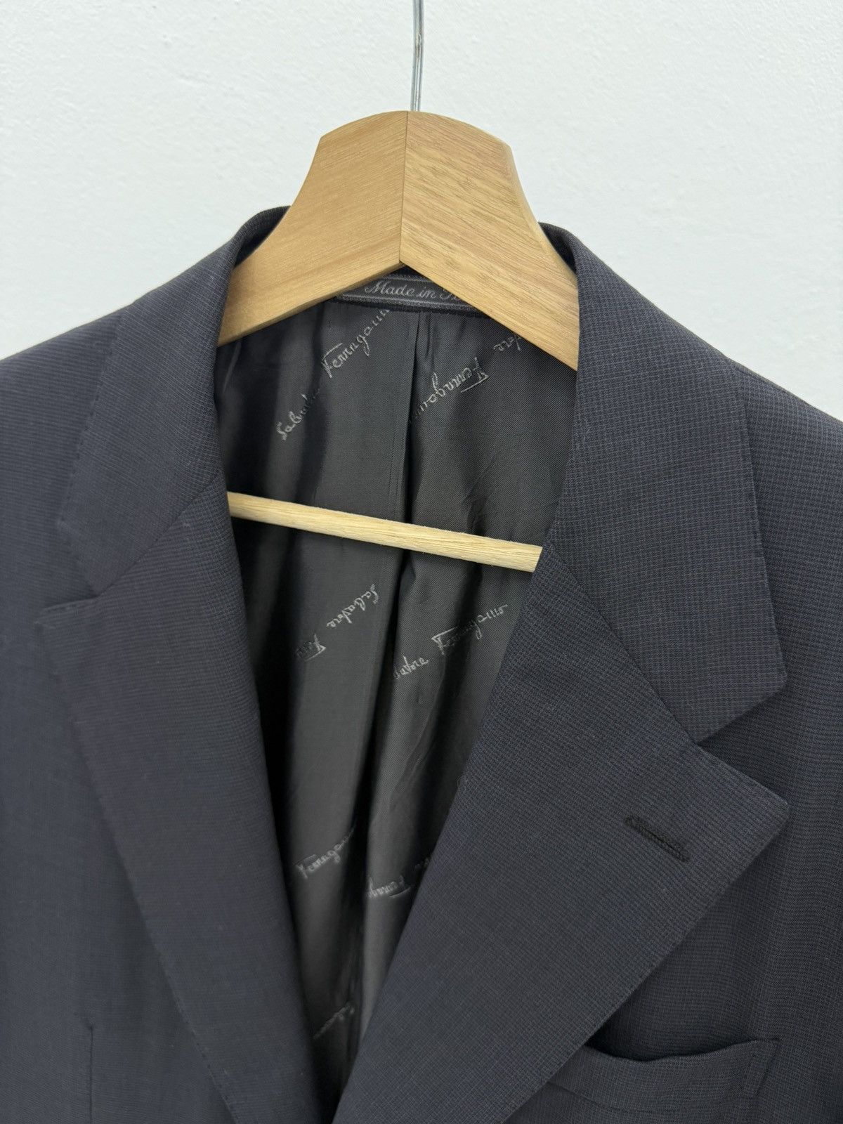 Salvatore Ferragamo Salvatore Ferragamo Virgin Wool Luxury Blazer Jacket Size 50R - 10 Thumbnail