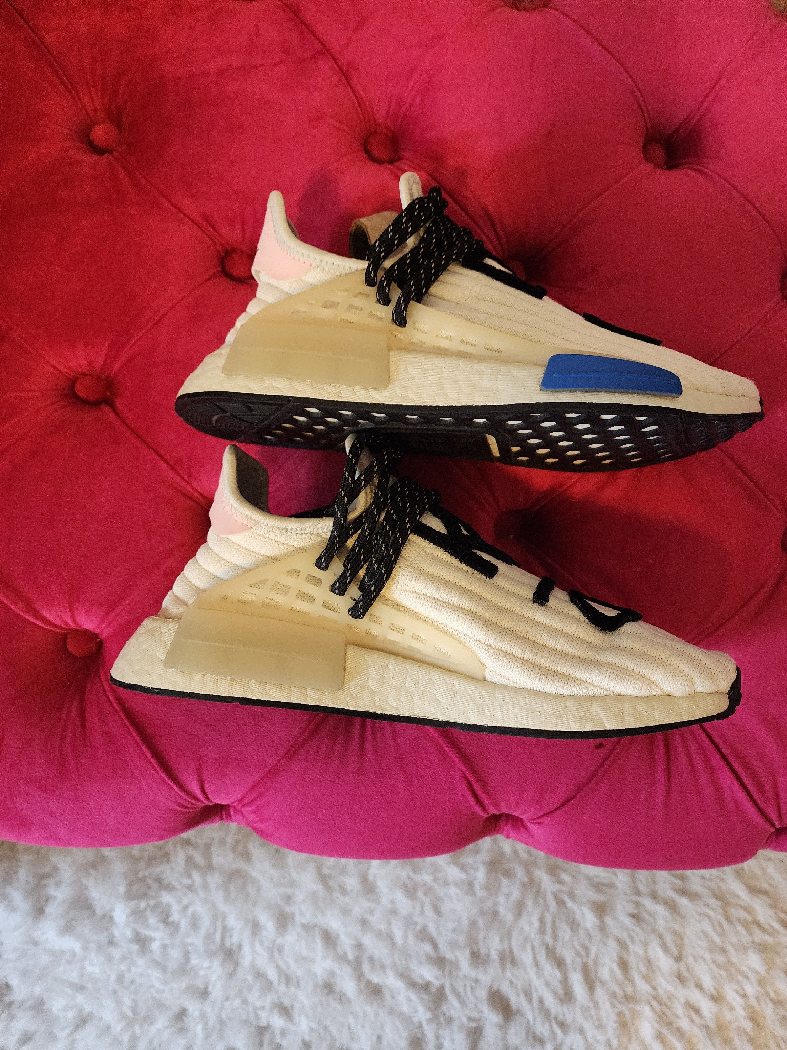 Adidas × Pharrell Pharrel x NMD Human race ‘cream Size US 7 / EU 40 - 3 Thumbnail