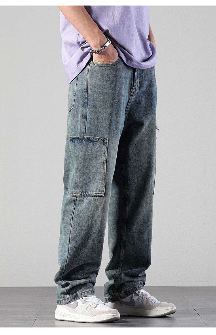 Japanese Brand × Jean Straight loose versatile casual work jeans Size US 32 / EU 48 - 1 Thumbnail