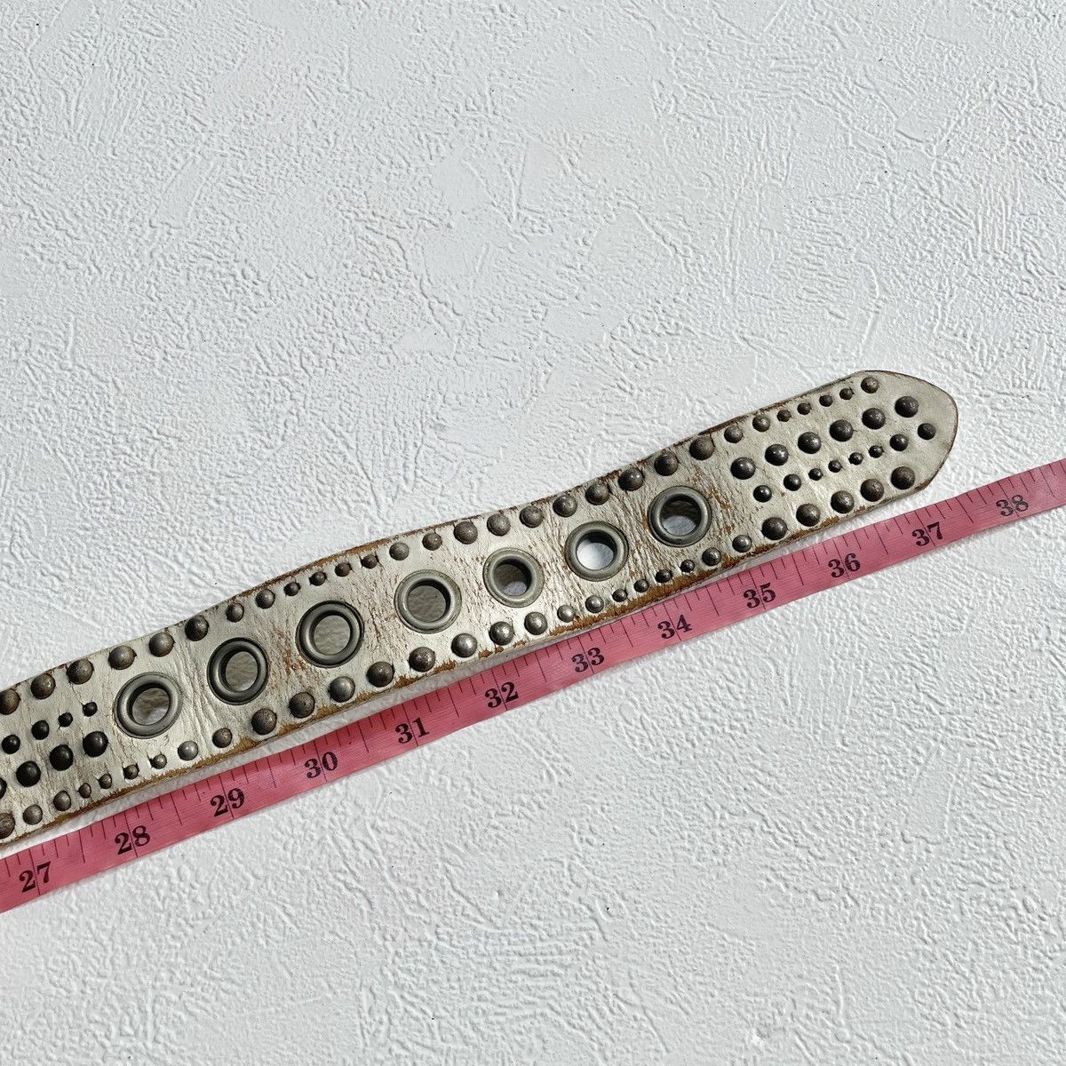 If Six Was Nine Vintage men's melrose y2k studded leather belt kapital style Size ONE SIZE - 7 Thumbnail