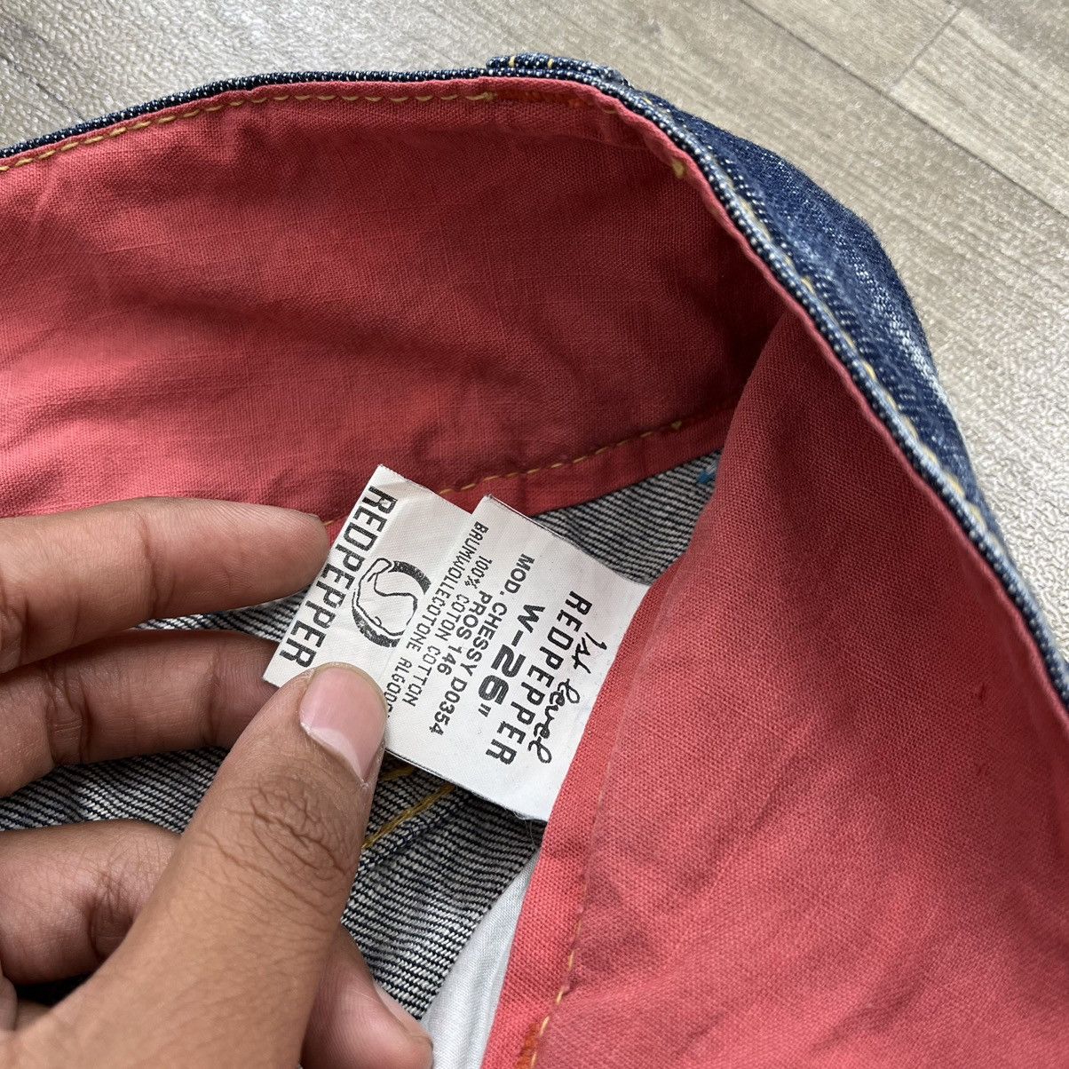 If Six Was Nine × Japanese Brand × Le Grande Bleu (L.G.B.) RedPepper Embroidered Distressed Flared Denim Jeans Bootcut Size 26" / US 2 / IT 38 - 10 Thumbnail