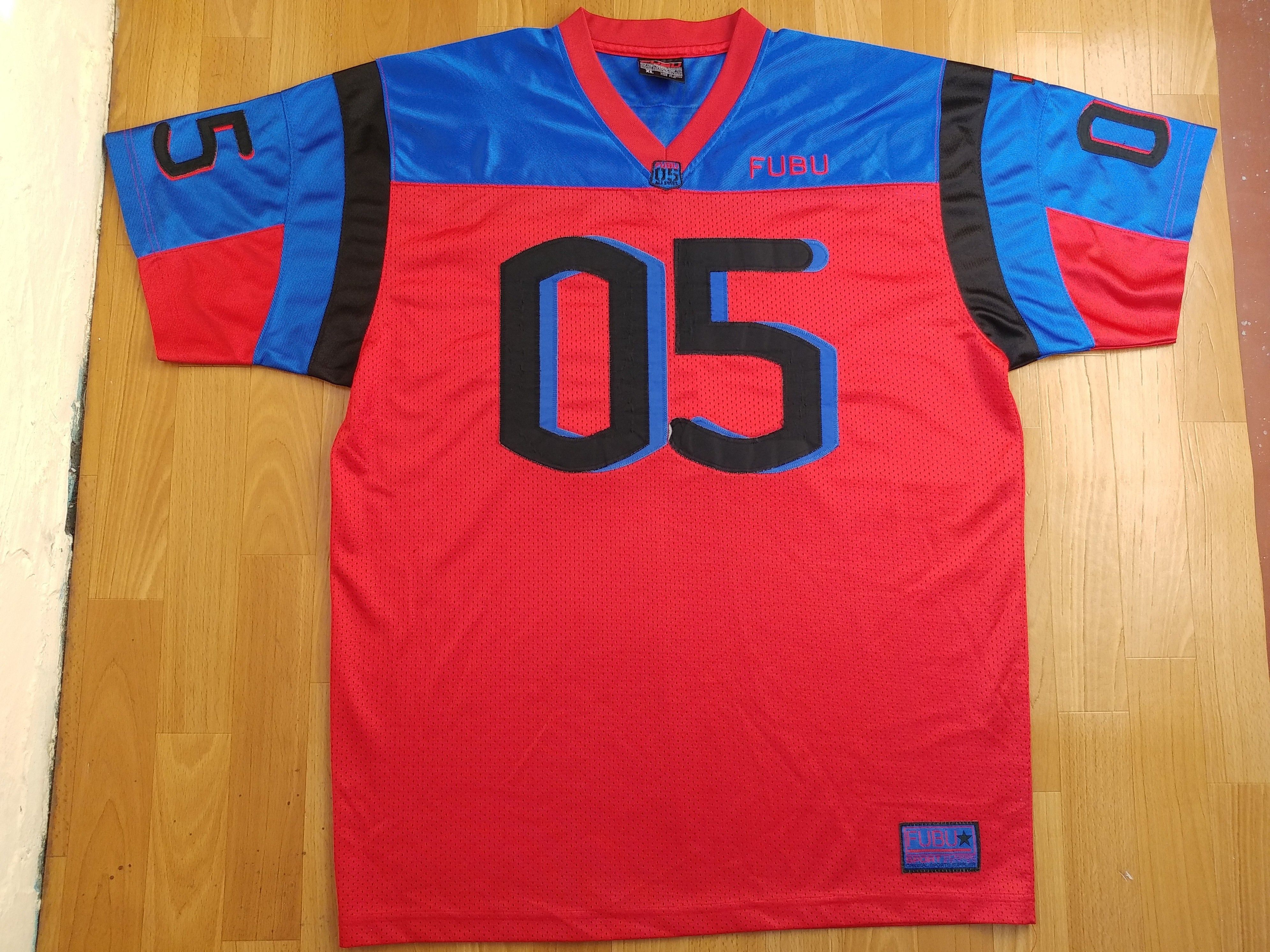 Fubu FUBU jersey, red, Fubu 05, vintage hip hop t-shirt, 90s XL Size US XL / EU 56 / 4 - 2 Thumbnail