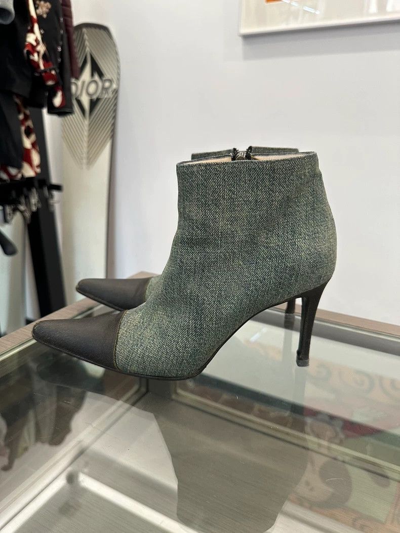 Chanel Chanel Denim Short Boots for Women -2505 Size US 8.5 / EU 41-42 - 4 Thumbnail