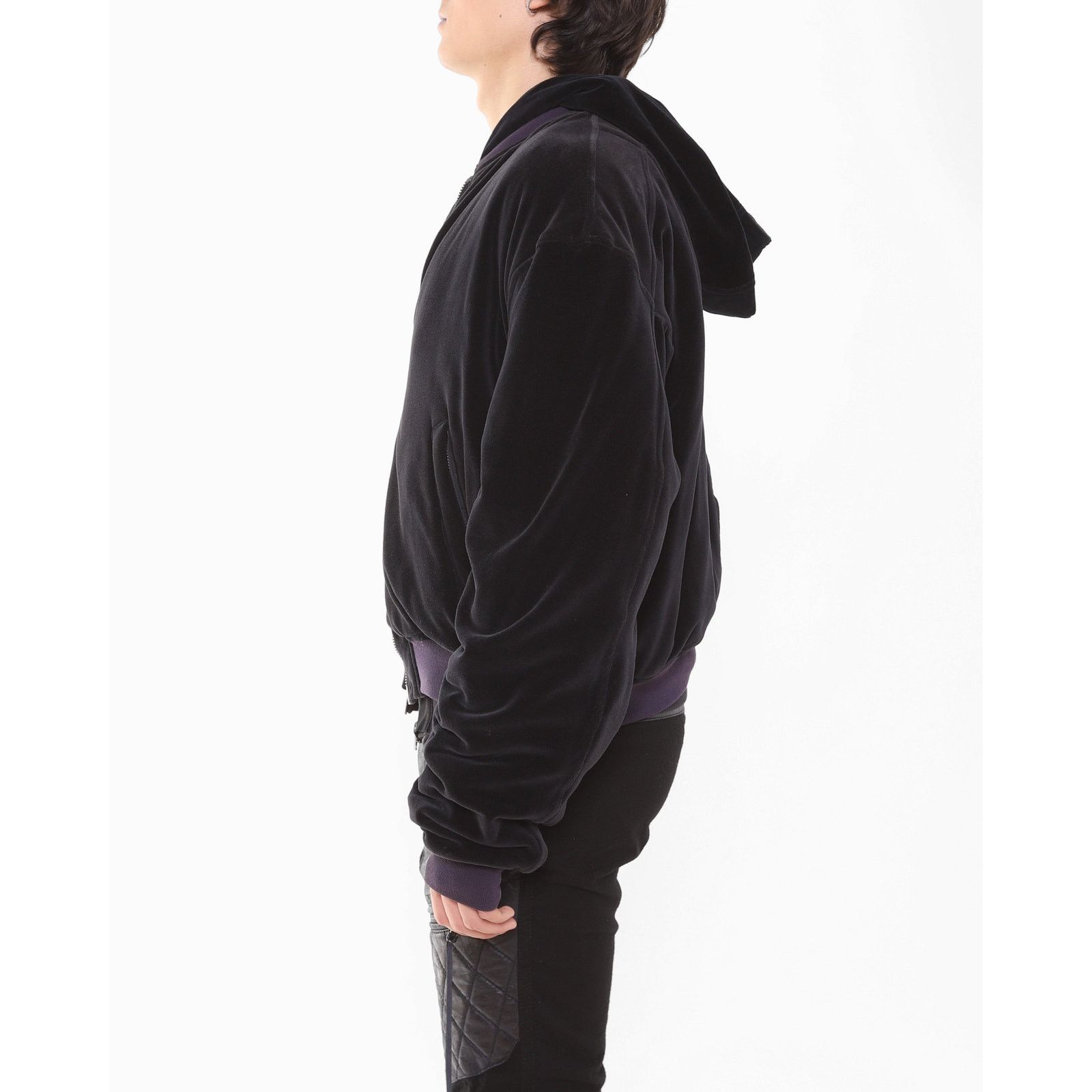 Haider Ackermann FW15 Oversized Perth Bomber in Black Velvet Size US S / EU 44-46 / 1 - 5 Thumbnail