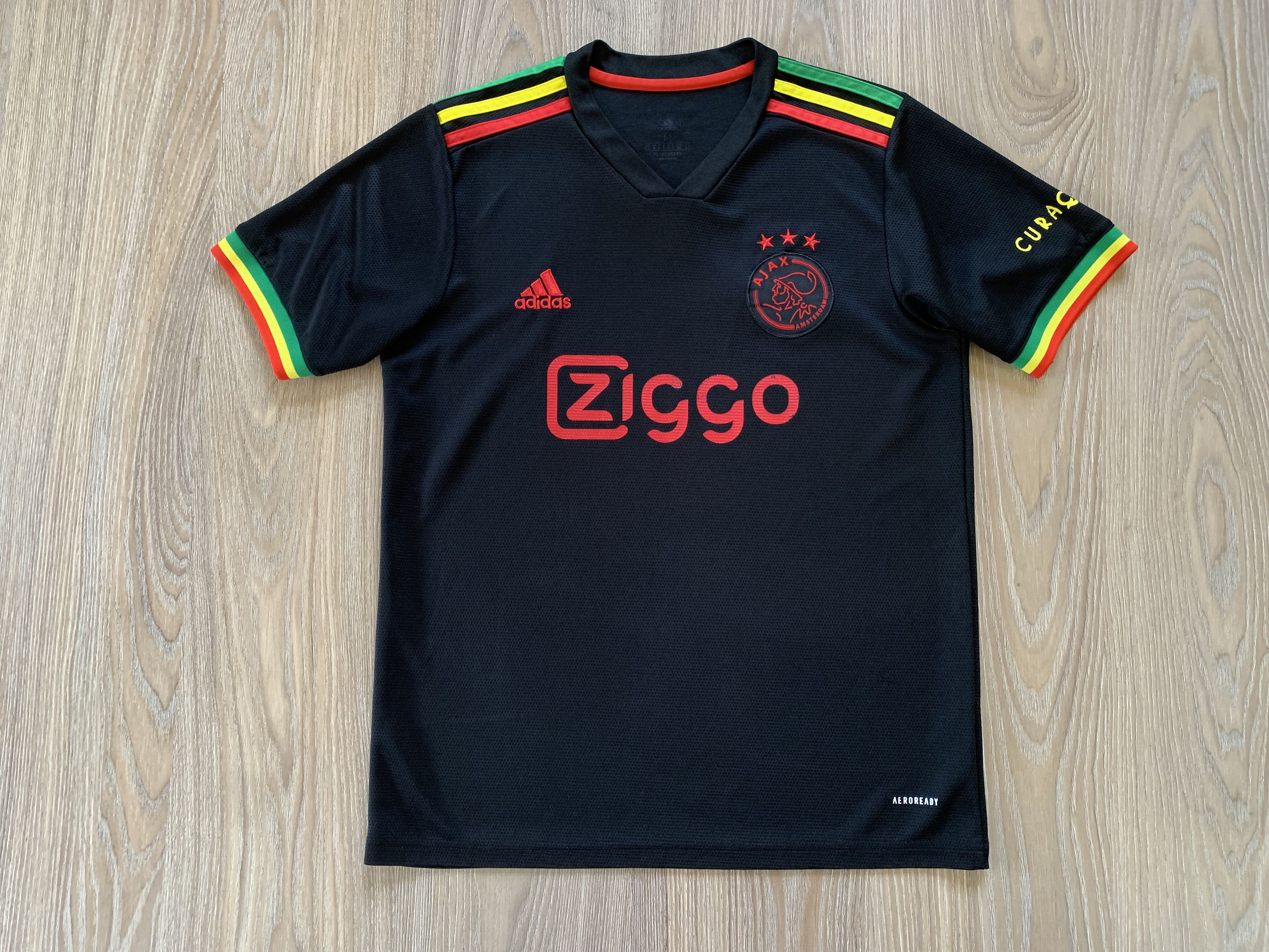Adidas Rare Adidas AJAX 3rd Jamaica Soccer Polo Jersey 2021-2022 Size US M / EU 48-50 / 2 - 2 Thumbnail