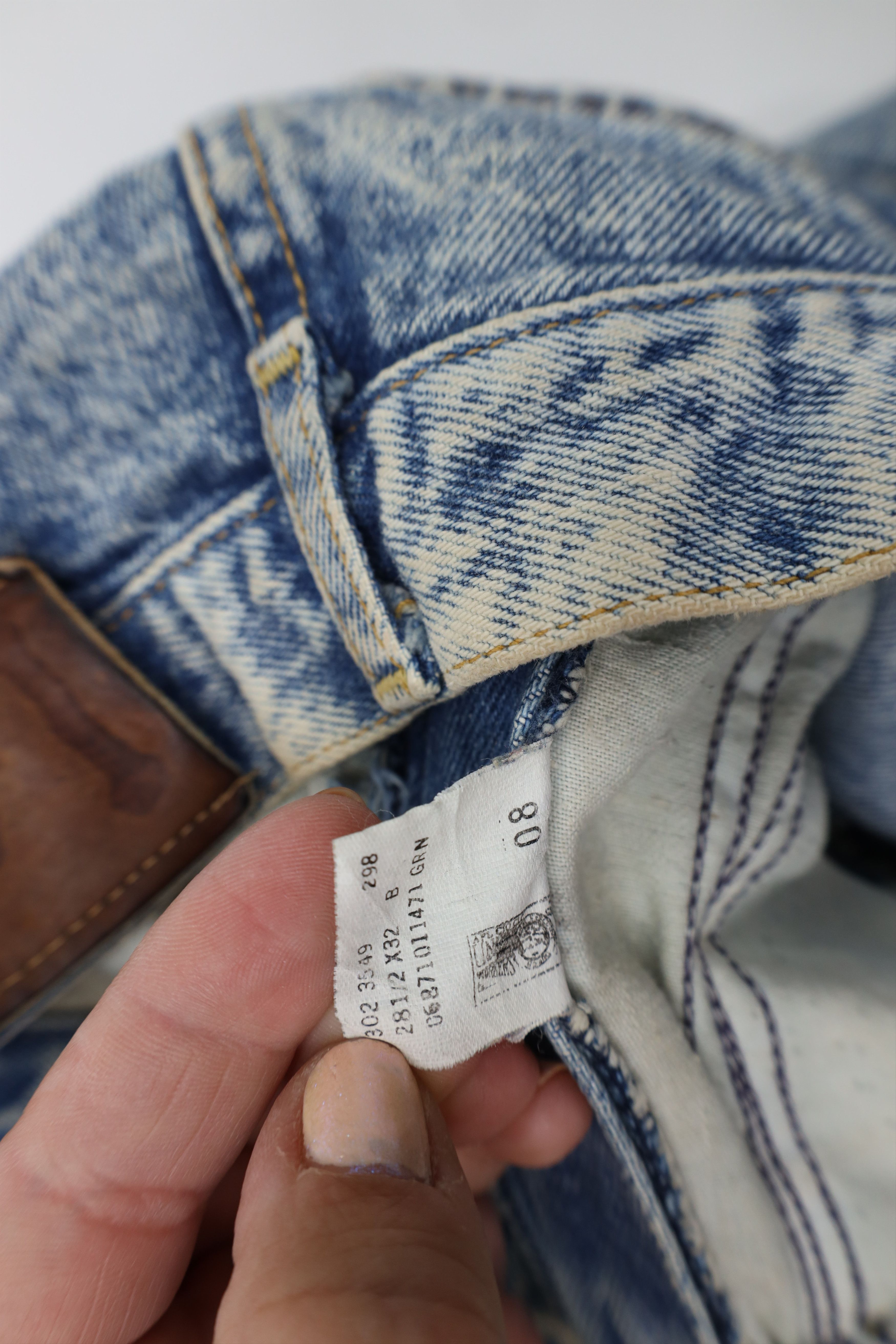 Lee Vintage 80s 90s Lee Skyriders Wash Tapered Leg Jeans USA Size 32" / US 10 / IT 46 - 10 Thumbnail