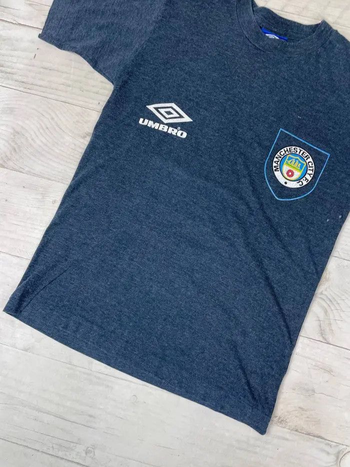 Umbro Vintage Umbro Manchester City Cotton T-Shirt 90s Size US S / EU 44-46 / 1 - 3 Thumbnail