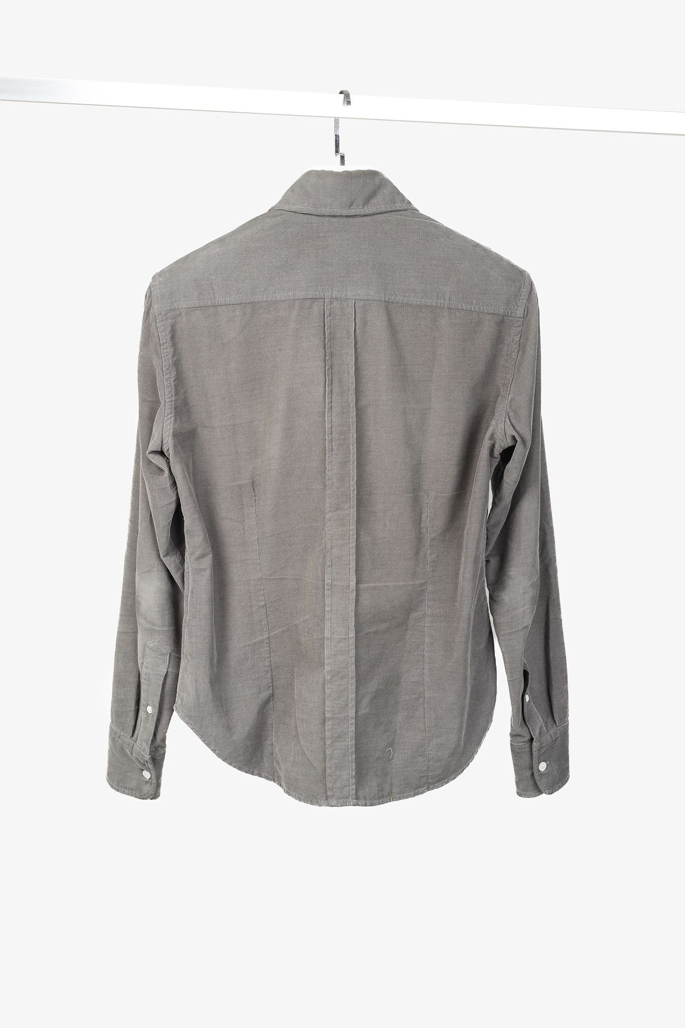 Band Of Outsiders Band of Outsiders Grey Corduroy Button-Up Shirt Size US S / EU 44-46 / 1 - 2 Thumbnail