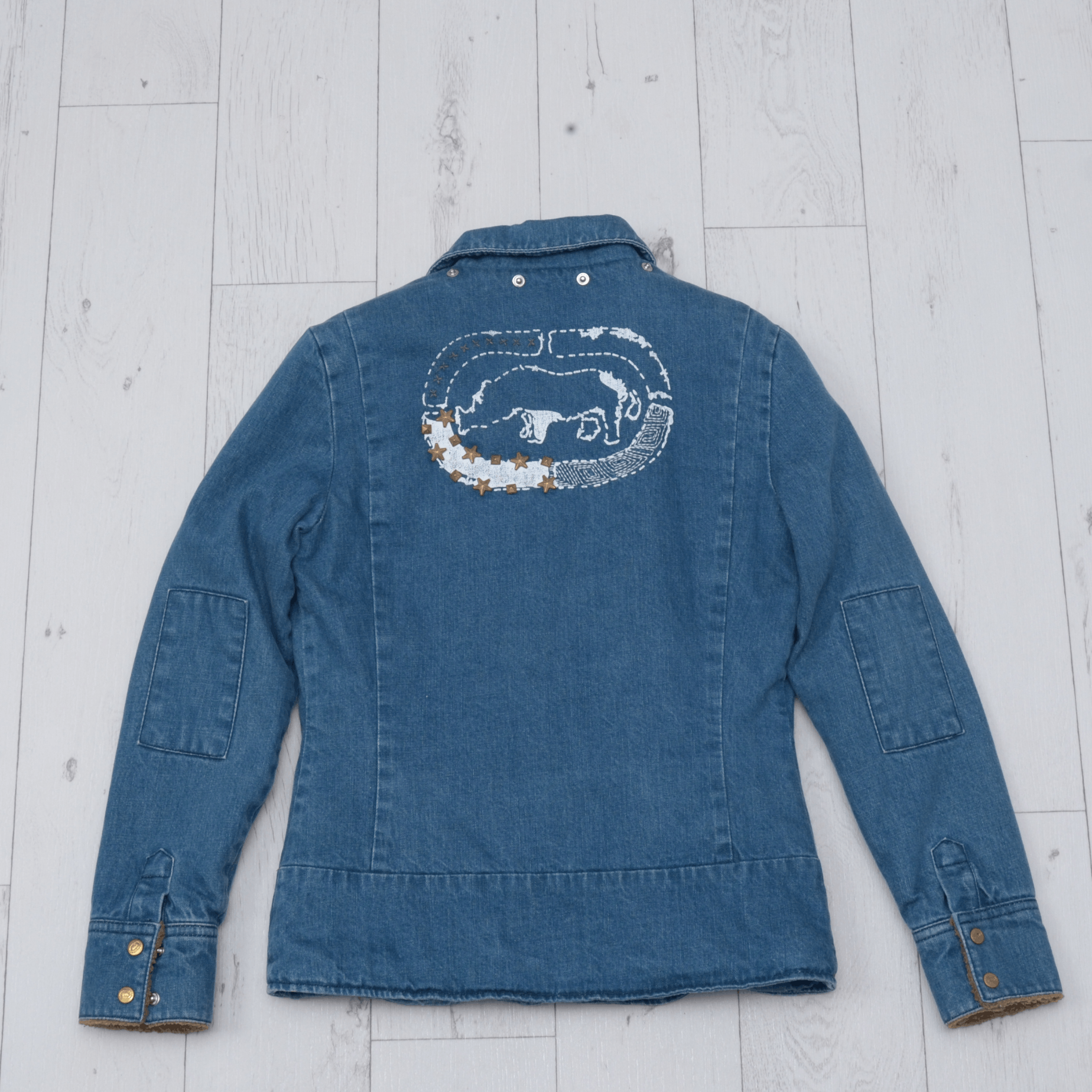 Ecko Unltd. × Vintage RARE Y2K VINTAGE ECKO UNLTD RED DENIM JACKET Size s Size S / US 4 / IT 40 - 2 Thumbnail