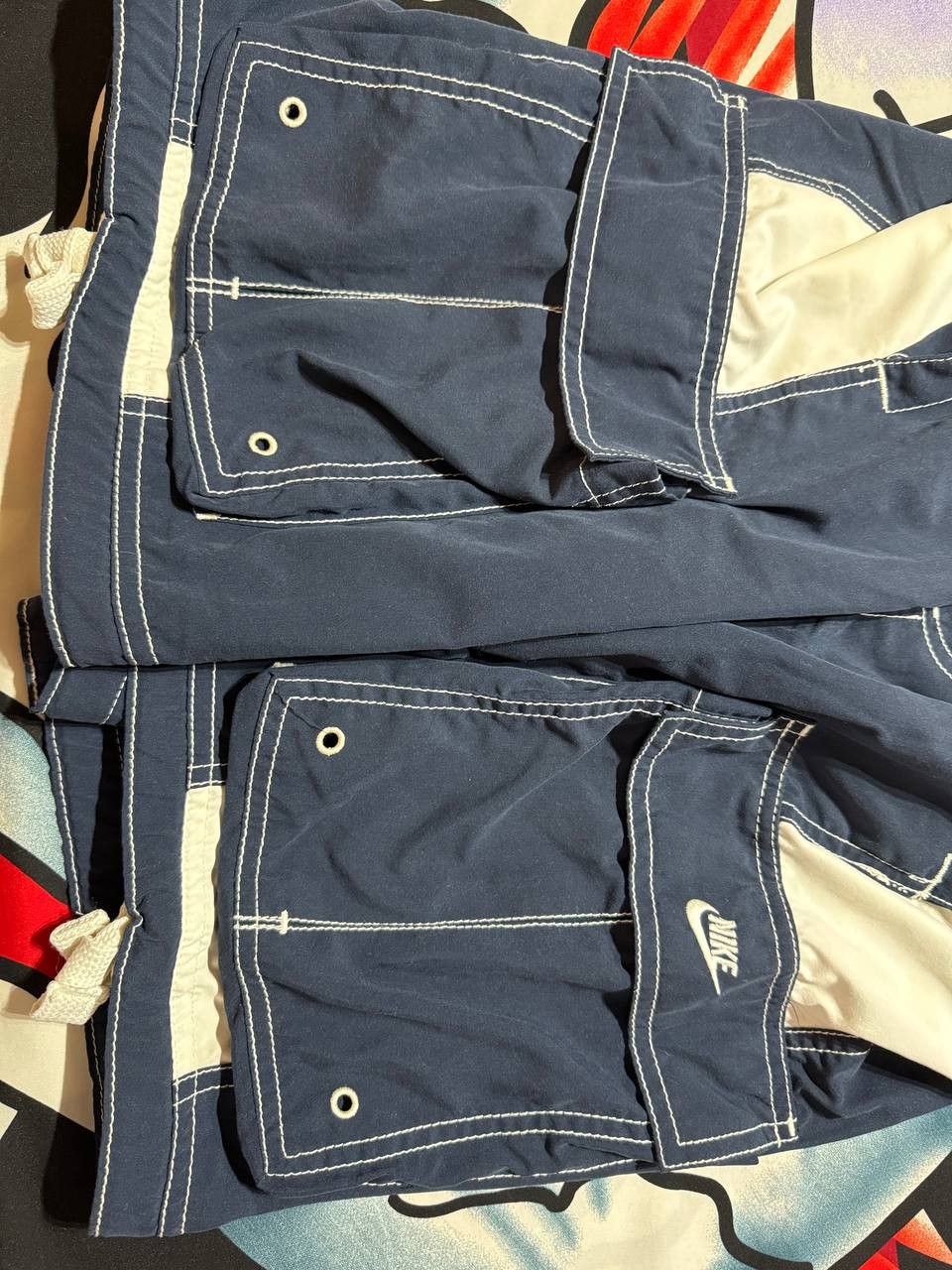 Nike Vintage Nike Cargo shorts in blue Size L Size US 36 / EU 52 - 2 Thumbnail