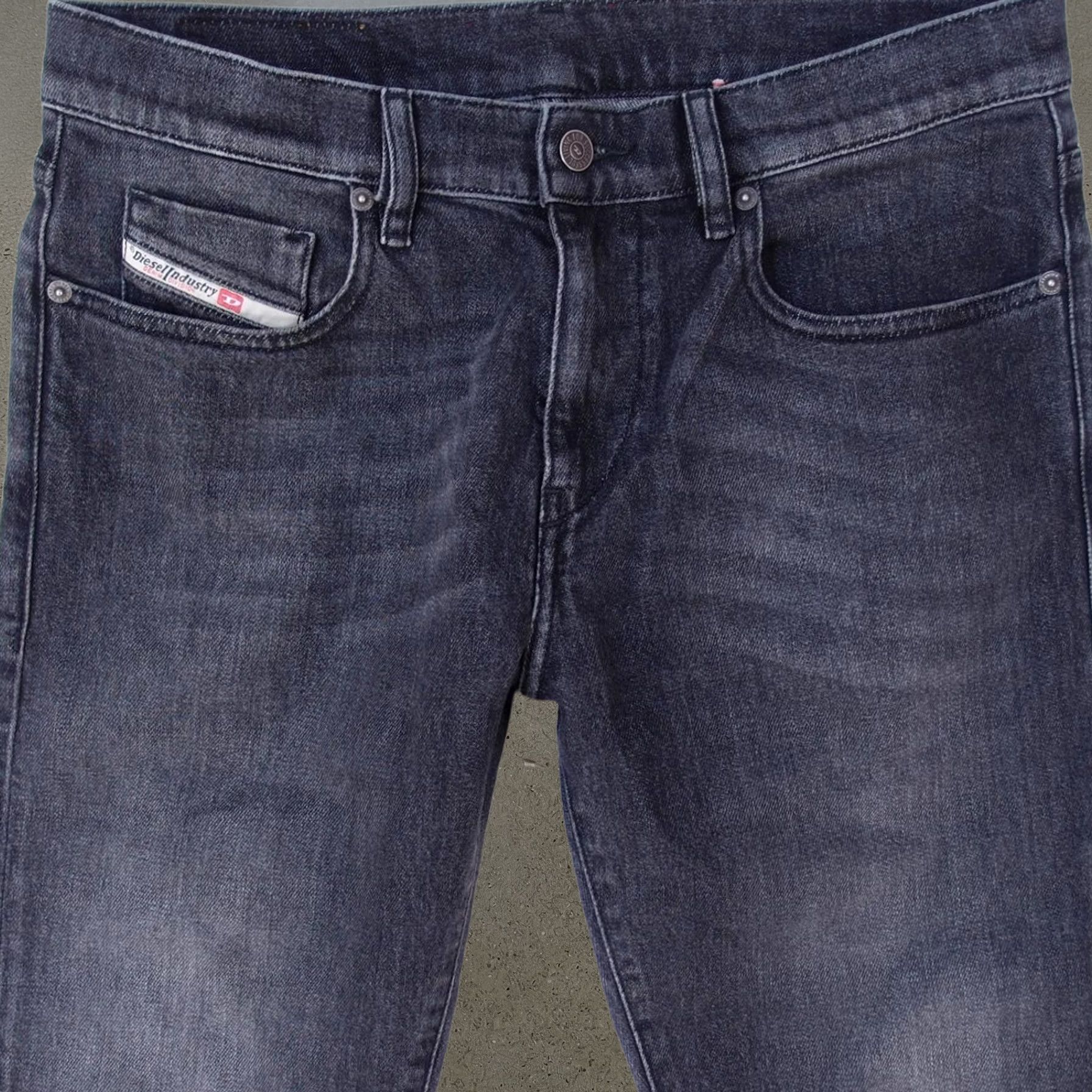 Diesel Jeans Mens Slim Straight Stretch Grey 2019 D-Strukt 09f75 W32 L32, Men's