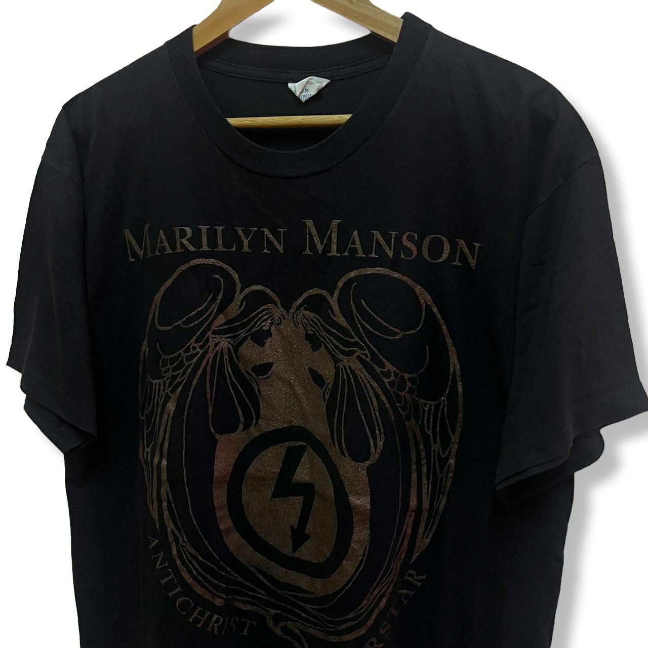 Band Tees × Marilyn Manson × Vintage Vintage 1996 Marilyn Manson Antichrist Superstar T Shirt Size US L / EU 52-54 / 3 - 3 Thumbnail