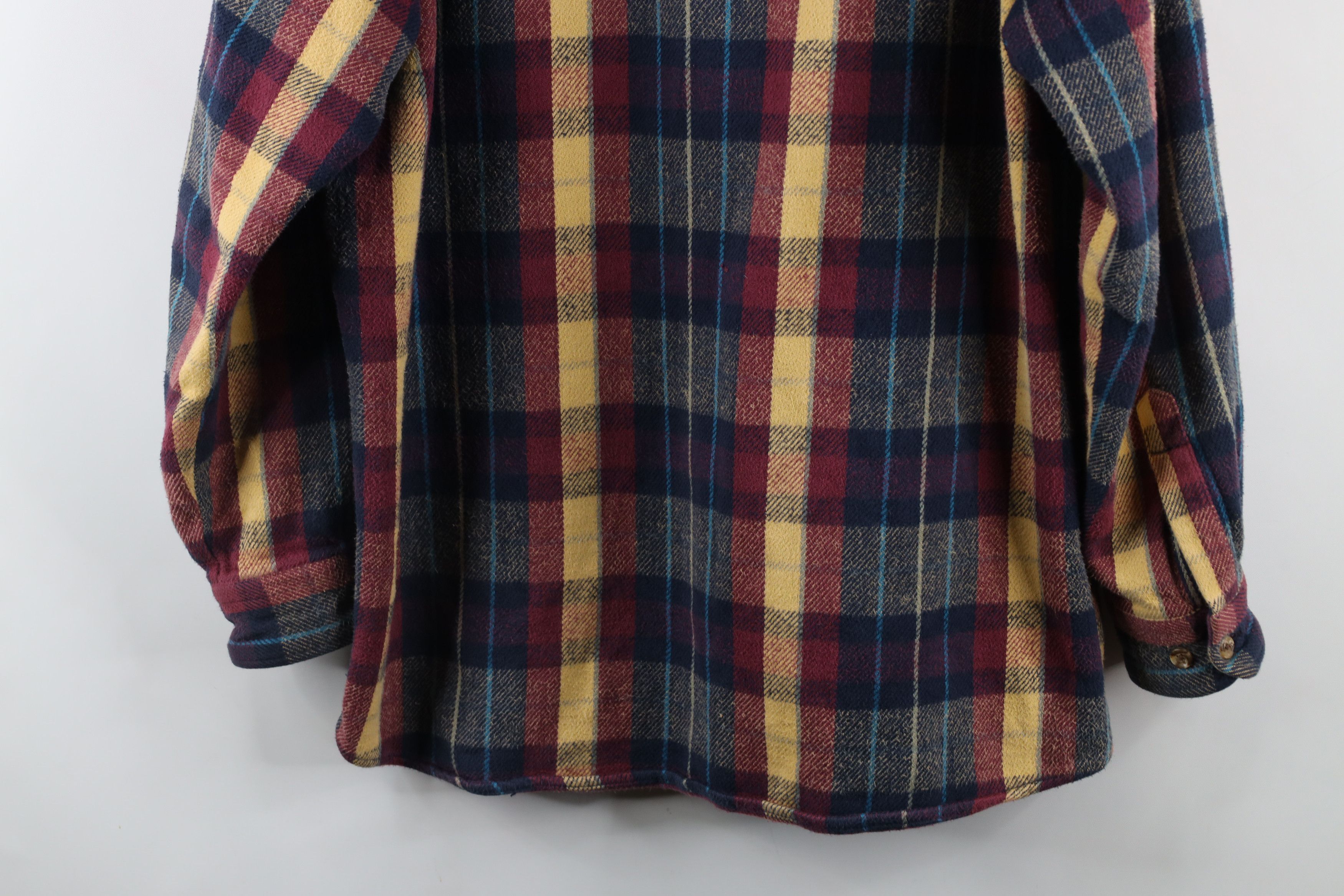 Vintage Vintage 90s Streetwear Heavyweight Button Shirt Plaid Size US M / EU 48-50 / 2 - 8 Thumbnail