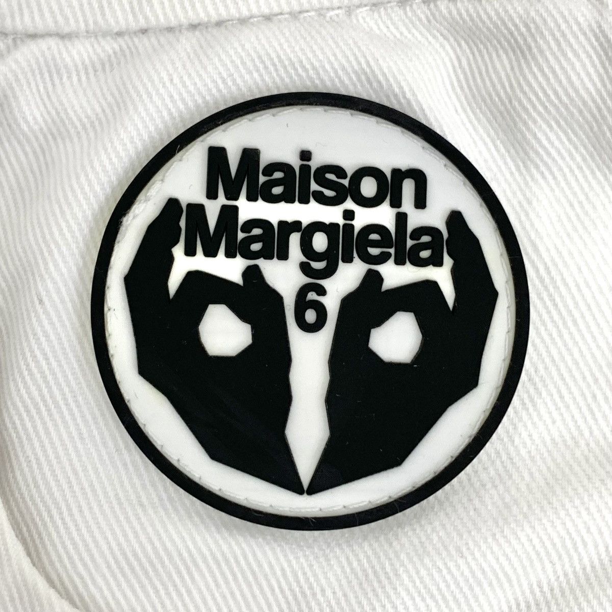 Maison Margiela Maison Margiela White Logo Cotton Casual Trousers K26WX Size 24" / US 00 / IT 34 - 6 Thumbnail