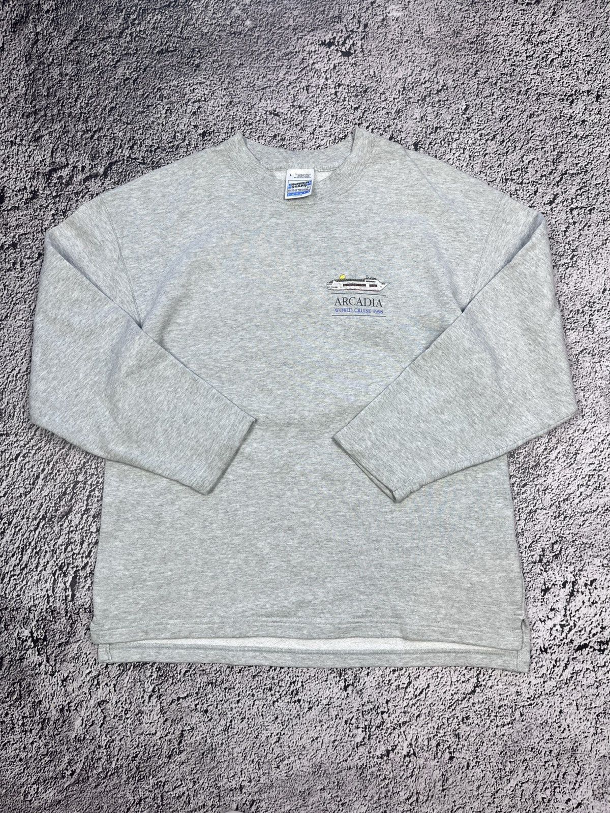 Vintage Vintage 90s Arcadia 1998 World Cruise logo map sweatshirt L Size US L / EU 52-54 / 3 - 1 Thumbnail