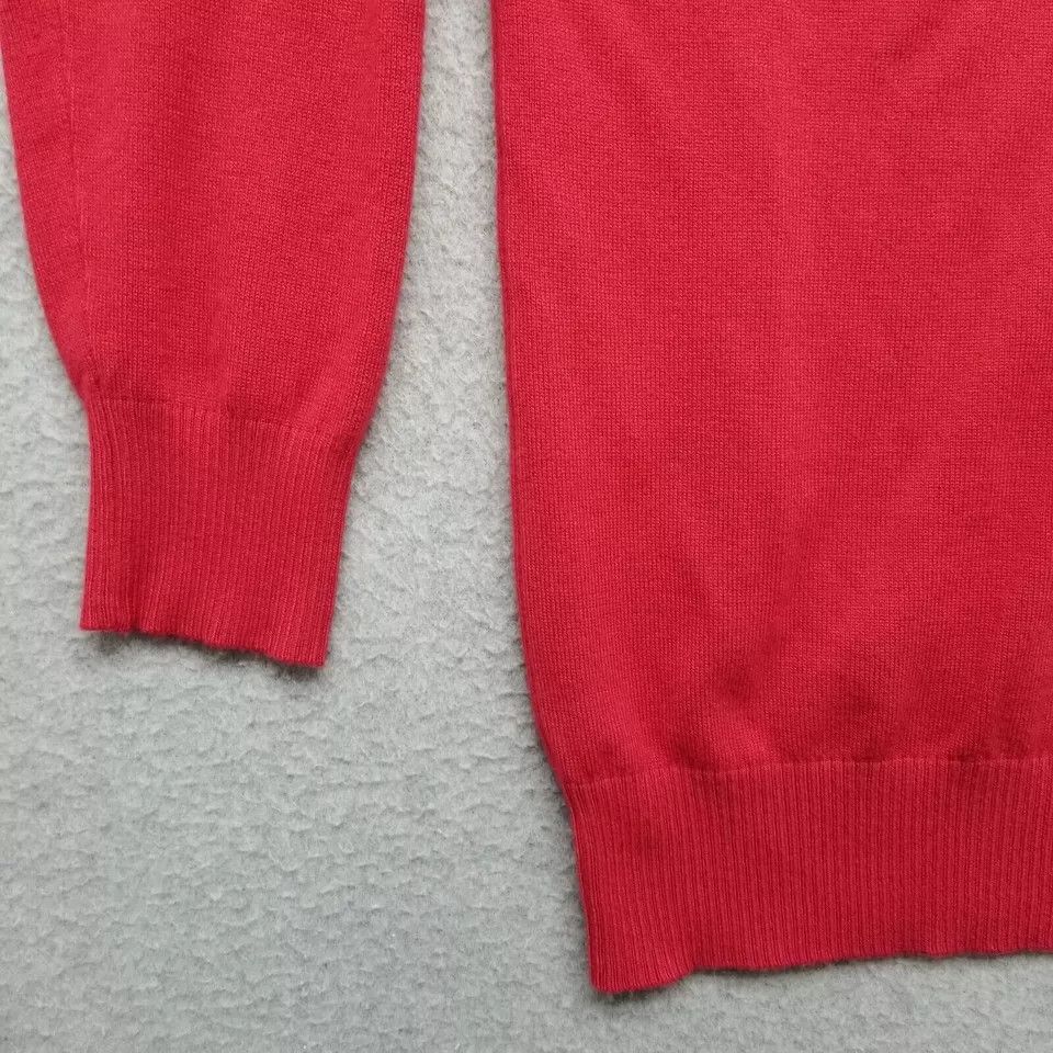 Other Alessa W Collection Sweater Womens 4 Red Long Sleeve Stones Size S / US 4 / IT 40 - 2 Thumbnail