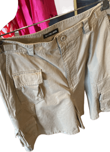 image of Balenciaga O1In1G0124 Shorts In Beige, Men's (Size 30)