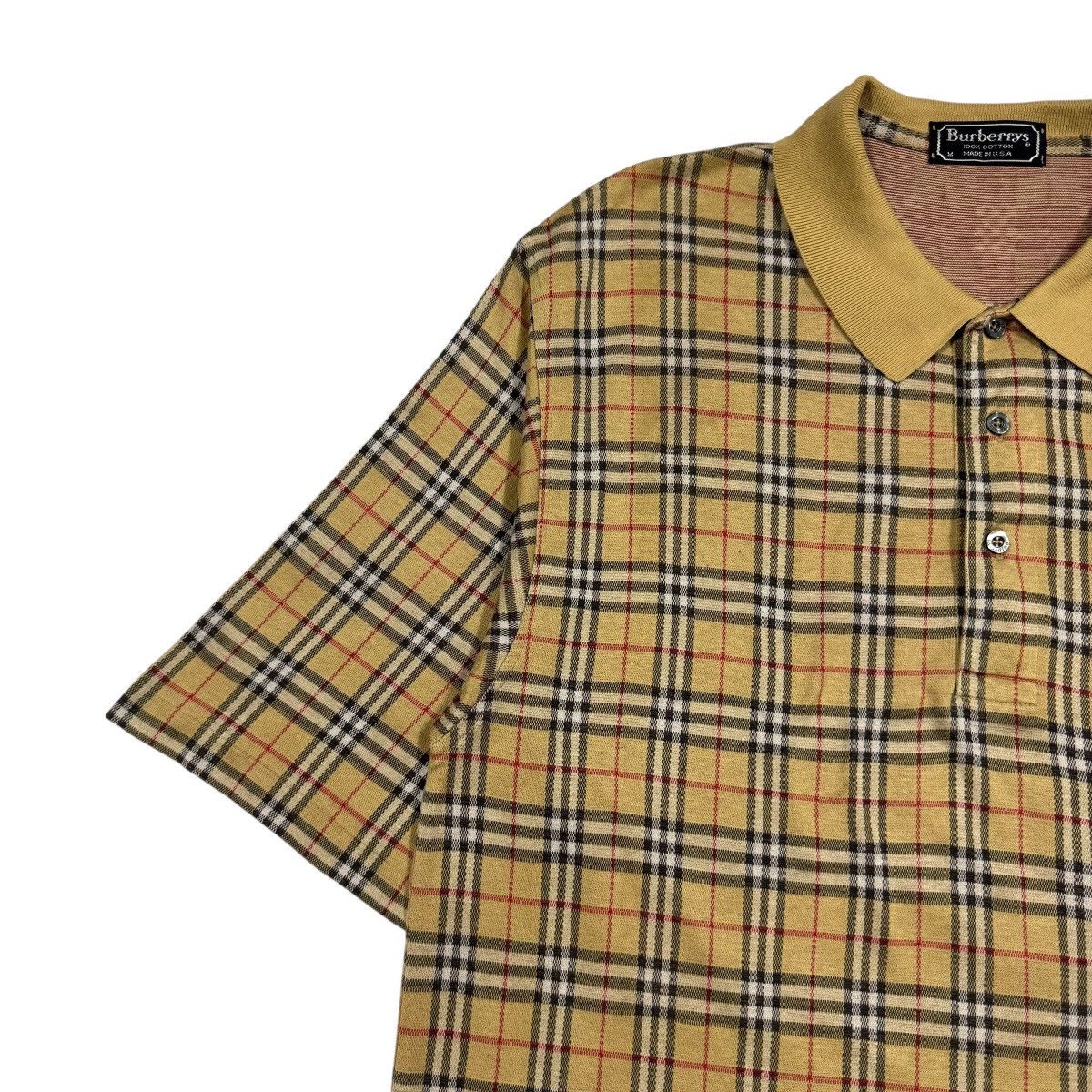 Burberry Vtg🔥Burberrys Novacheck Polo Shirt Made In Usa Size US M / EU 48-50 / 2 - 7 Thumbnail