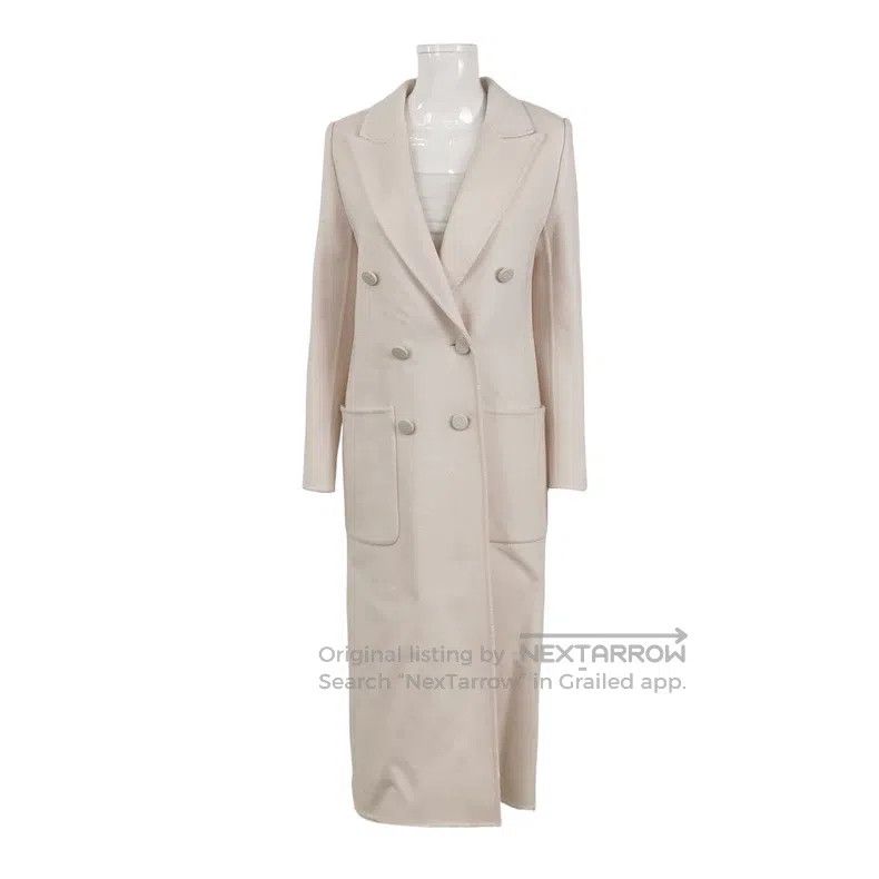 Fendi Fendi Wool and blended solid double-breasted lapel coat Size XXS / US 00 / IT 34 - 1 Thumbnail