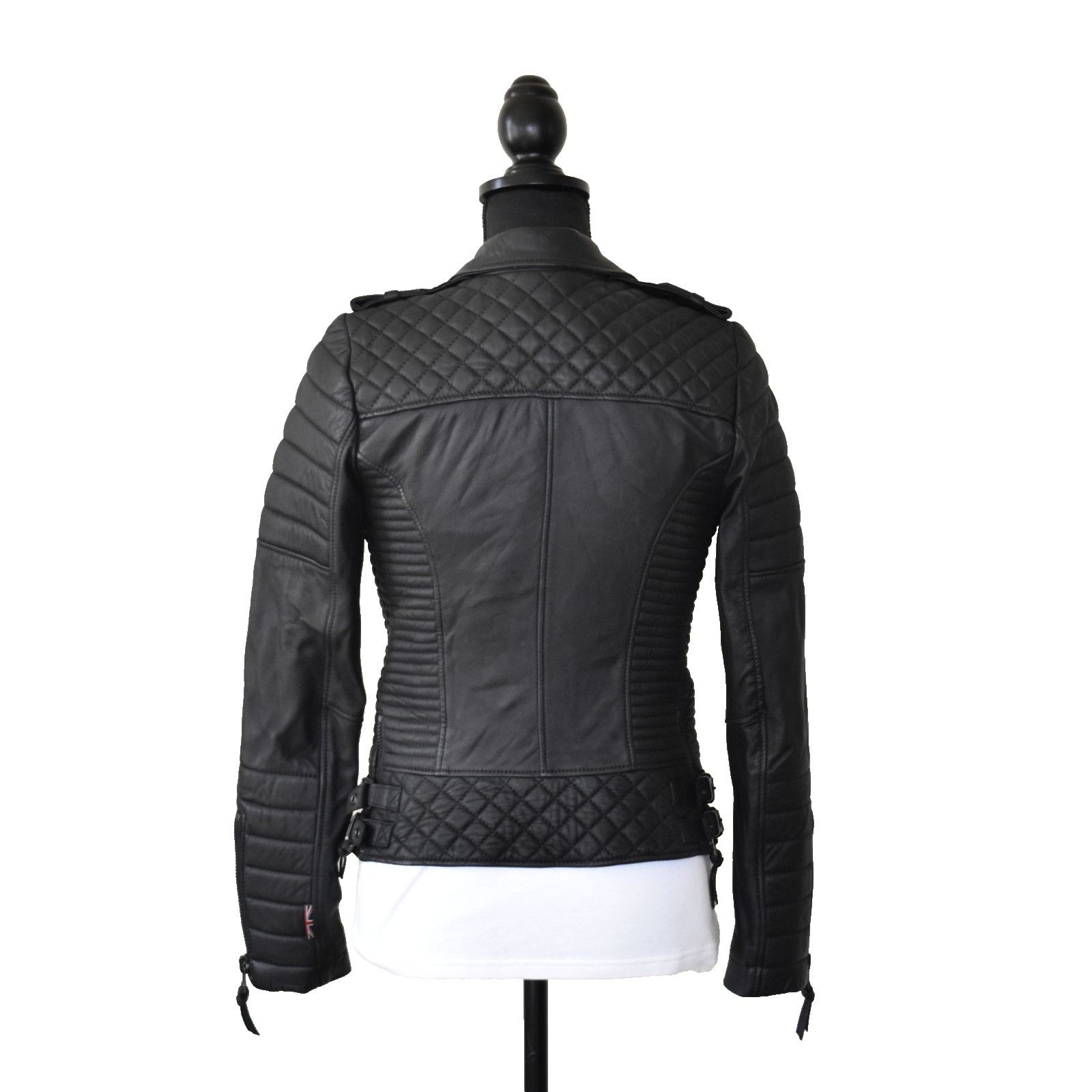Boda Skins BODA SKINS Kay Michaels Sheep Leather Biker Jacket Size 2 Size XS / US 0-2 / IT 36-38 - 5 Thumbnail