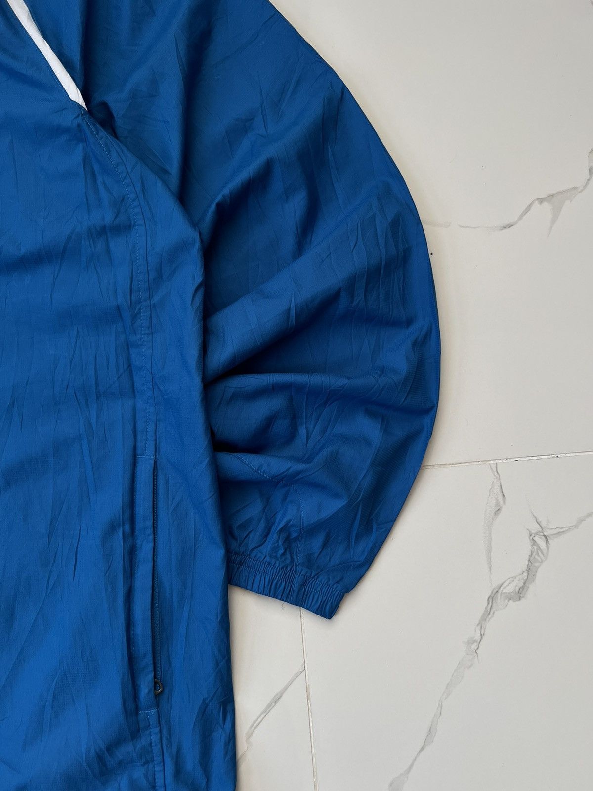 Nike × Vintage 90's NIKE TOTALNINETY RETRO RARE NYLON V-NECK SWEATSHIRT Size US XL / EU 56 / 4 - 2 Thumbnail