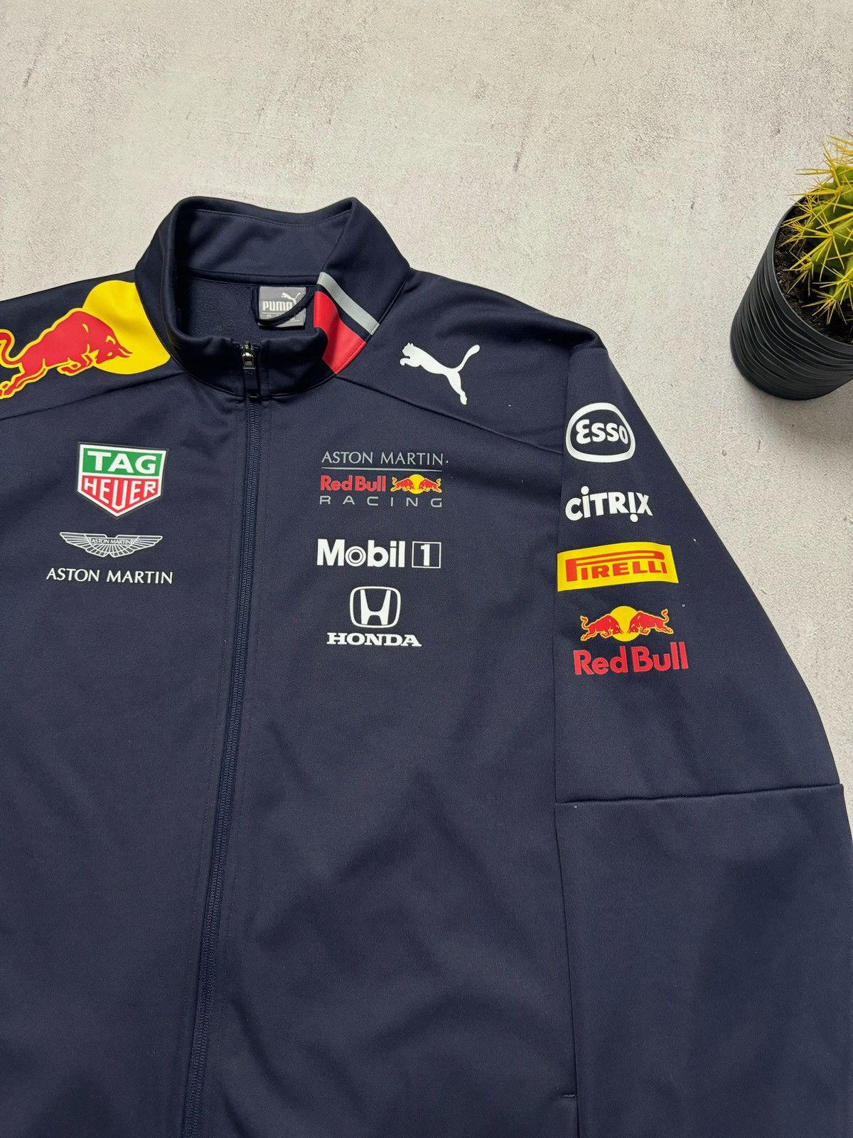 Puma × Red Bull Vintage Puma Red Bull Jacket Racing Aston Martin F1 Big Logo Size US XXL / EU 58 / 5 - 3 Thumbnail