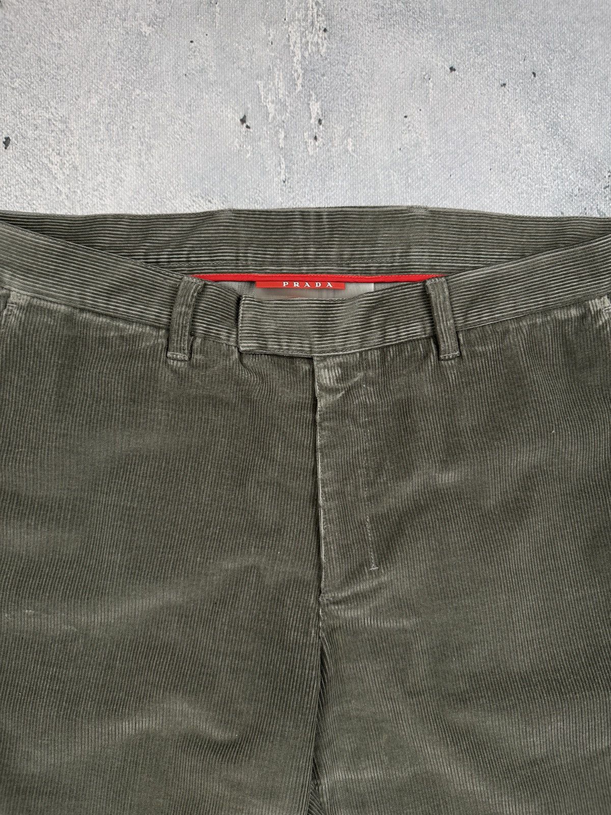 Prada Prada Milano Archive Corduroy Pants Olive Green Size US 36 / EU 52 - 7 Thumbnail