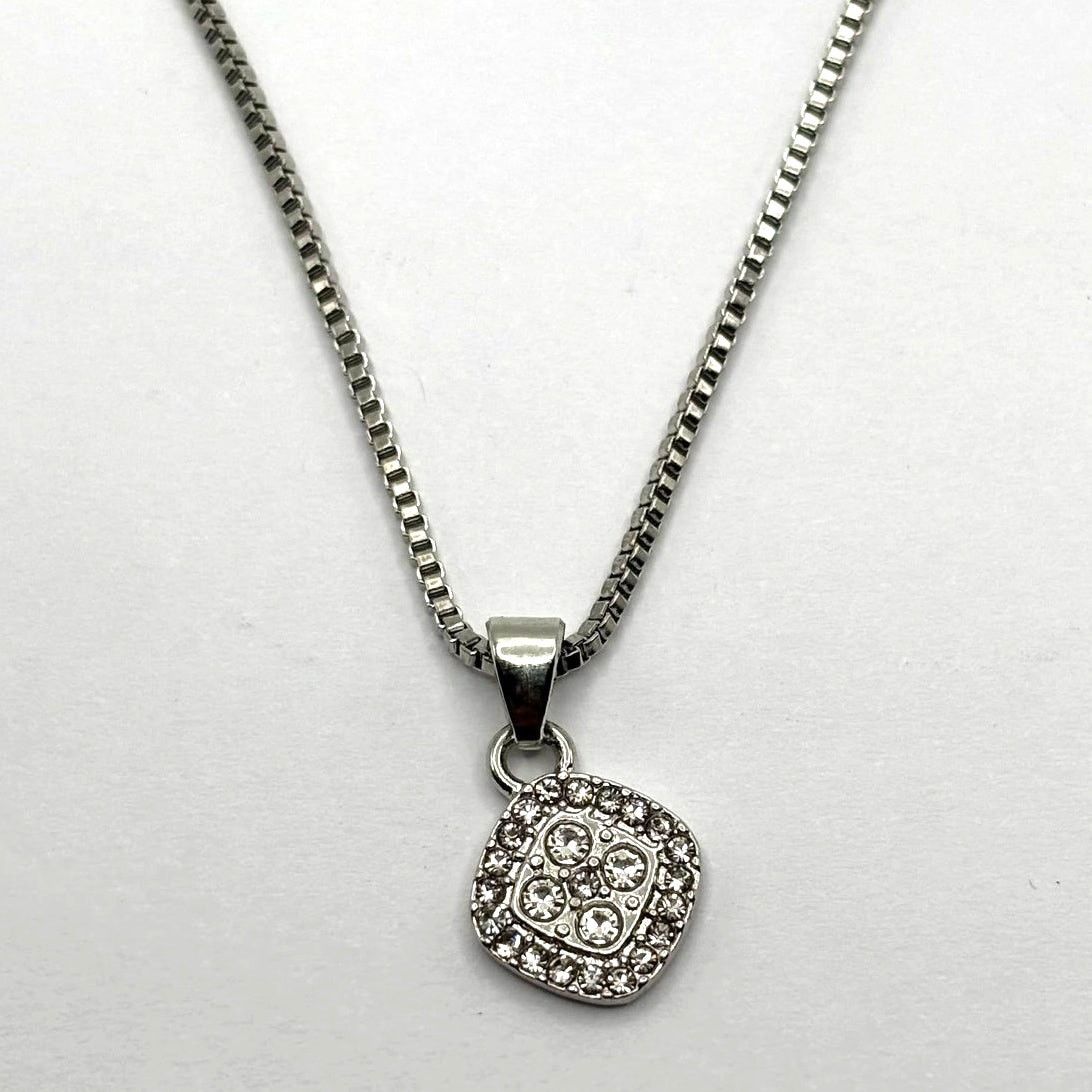 Other Silver Crystal Necklace Size ONE SIZE - 2 Thumbnail