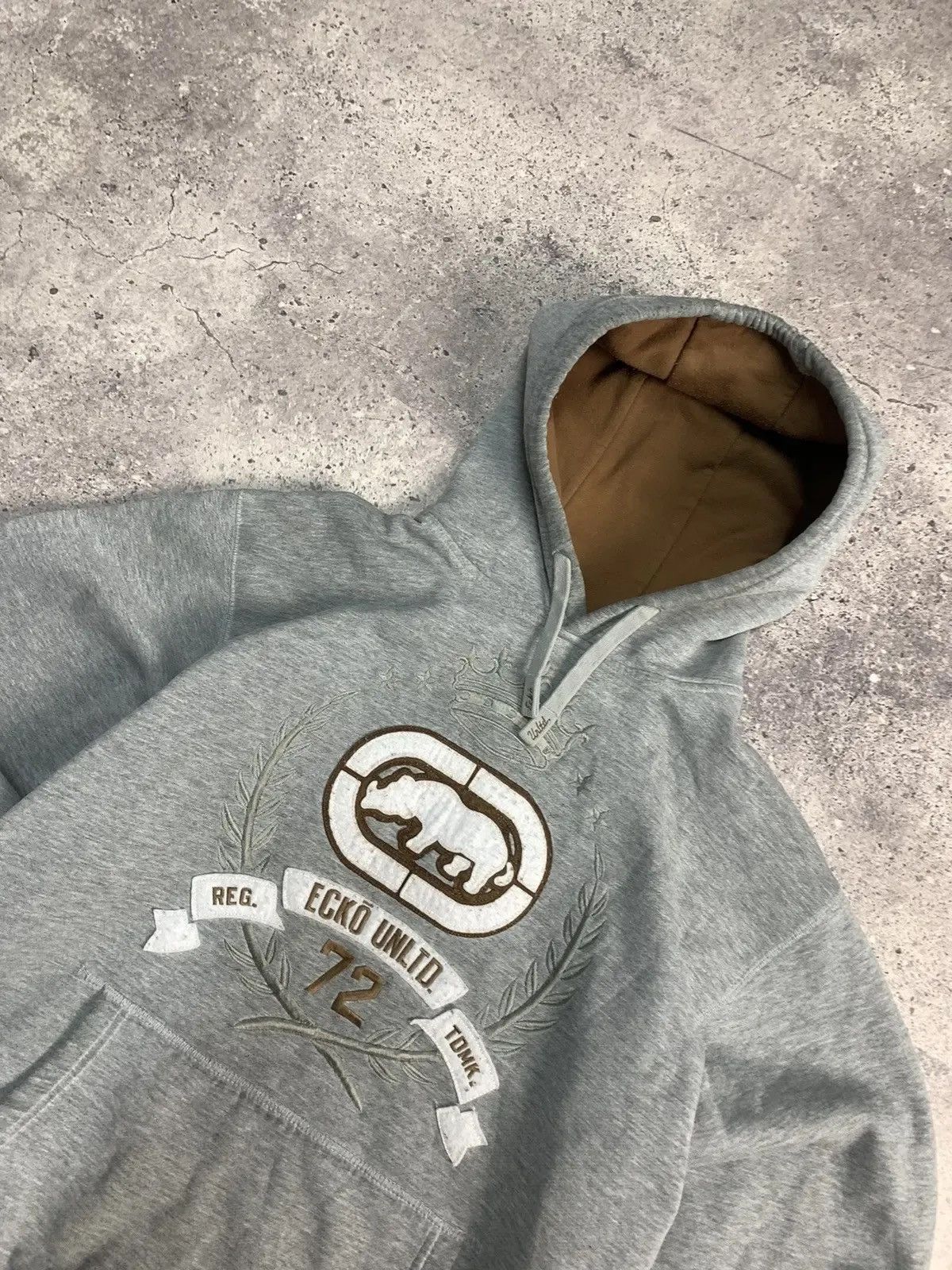 Japanese Brand Vintage Hoodie Ecko street wear sk8 y2k faded Size US XL / EU 56 / 4 - 8 Thumbnail